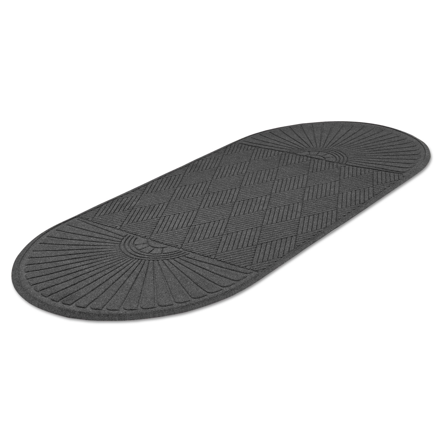  Guardian EGDDF030804 EcoGuard Diamond Floor Mat, Double Fan, 36 x 96, Charcoal (MLLEGDDF030804) 