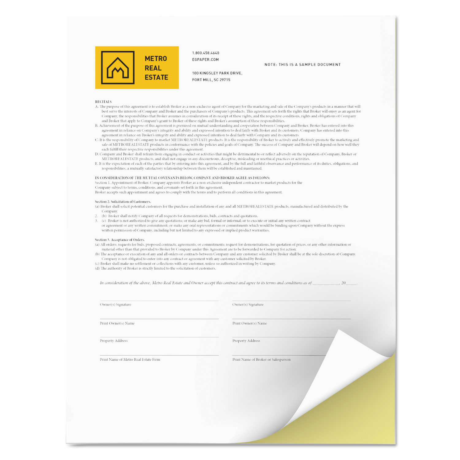 Revolution Digital Carbonless Paper, 8 1/2 x 11, White/Canary, 5,000 Sheets/CT