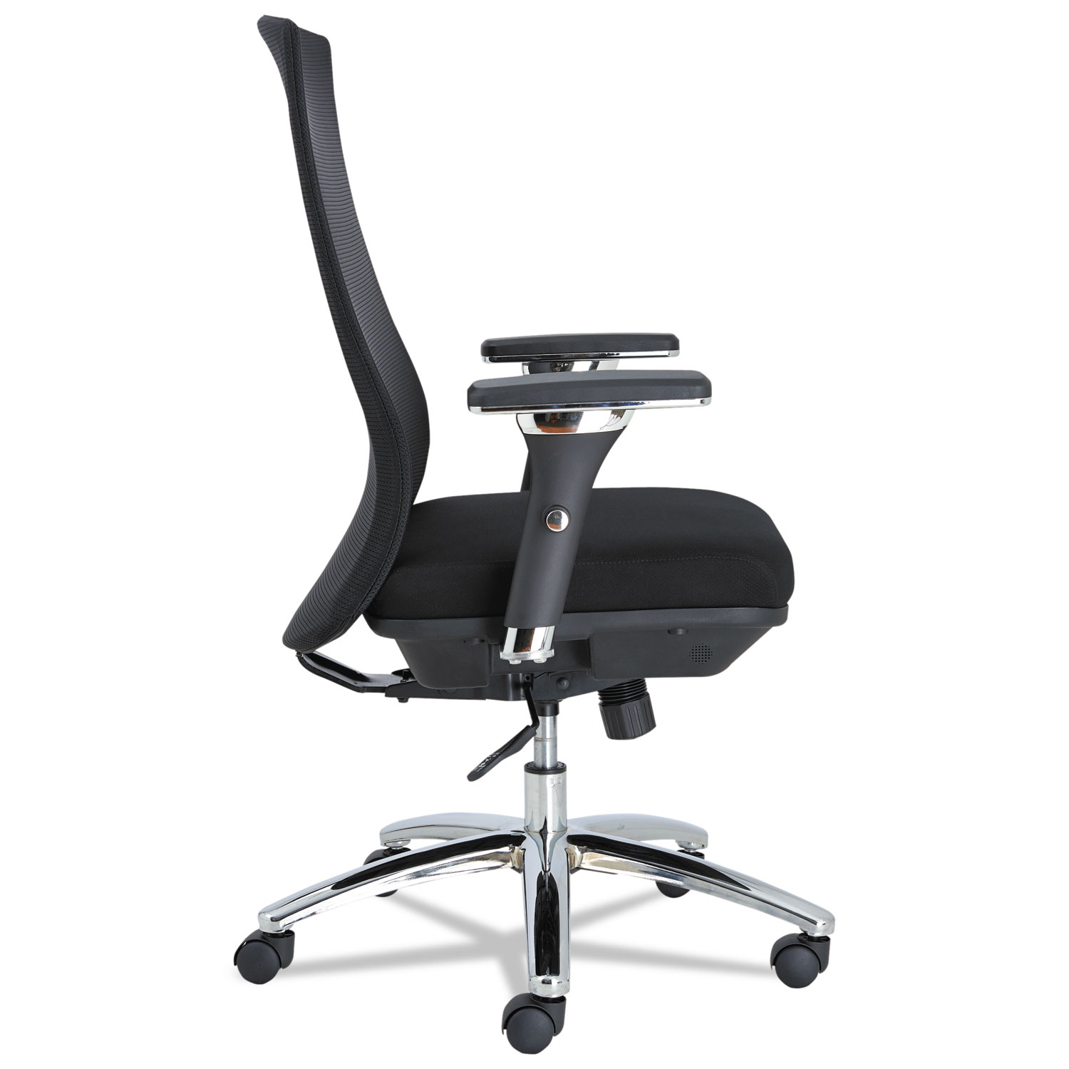 Alera EY Series Mesh Multif Chair, 24-3/8w x 23-1/4d x 42-1/2 to 47-1/4h, Black