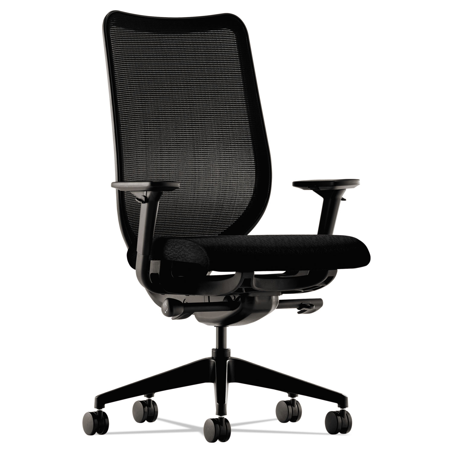 Nucleus Series Work Chair, Black ilira-stretch M4 Back, Black Seat