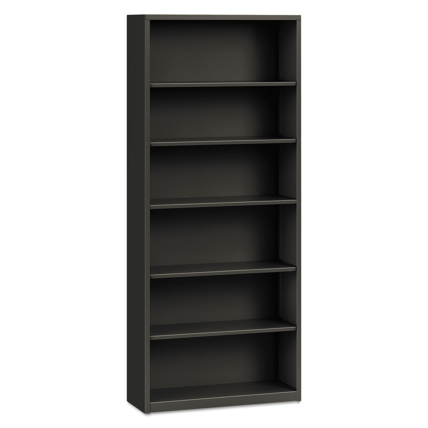  HON HS82ABC.S Metal Bookcase, Six-Shelf, 34-1/2w x 12-5/8d x 81-1/8h, Charcoal (HONS82ABCS) 