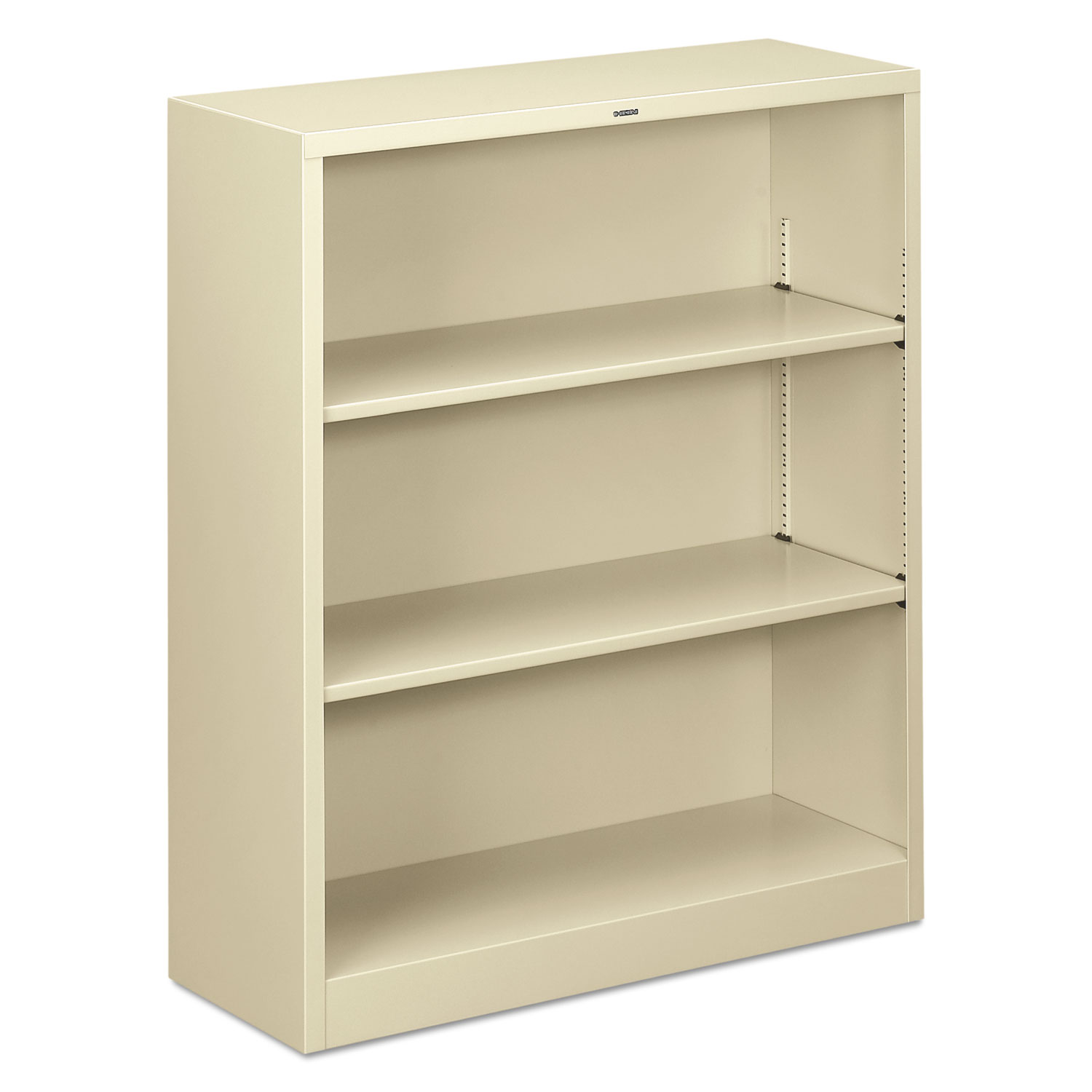 HON HS42ABC.L Metal Bookcase, Three-Shelf, 34-1/2w x 12-5/8d x 41h, Putty (HONS42ABCL) 