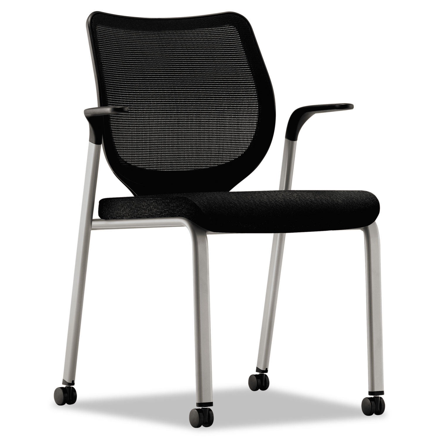 Nucleus Multipurpose Chair, Black ilira-stretch M4 Back, Black Seat, Platinum