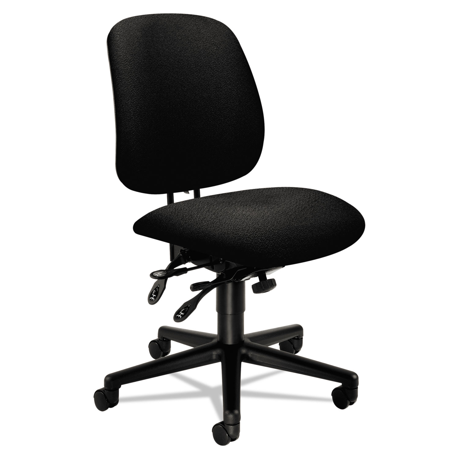 7700 Series Asynchronous Swivel/Tilt Task chair, Seat Glide, Black