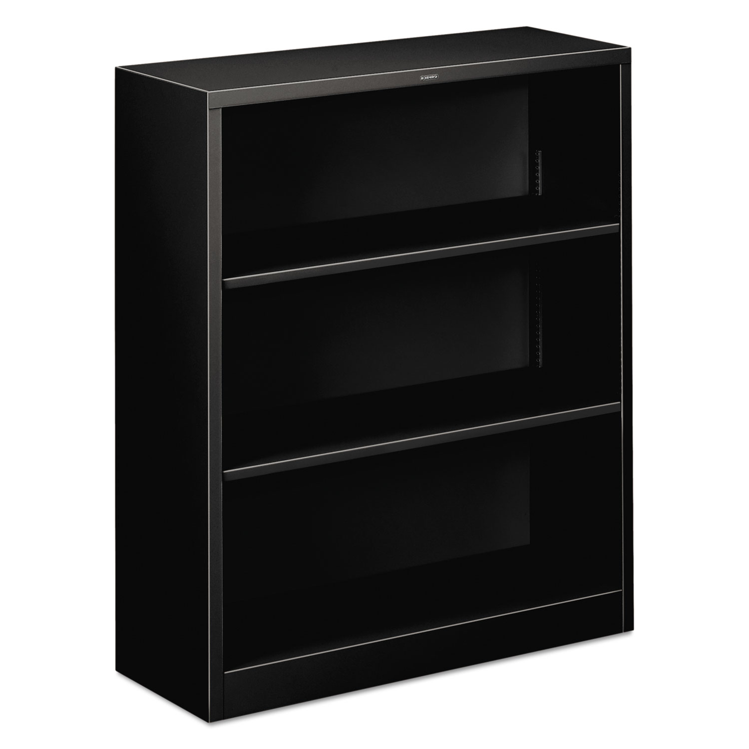  HON HS42ABC.P Metal Bookcase, Three-Shelf, 34-1/2w x 12-5/8d x 41h, Black (HONS42ABCP) 