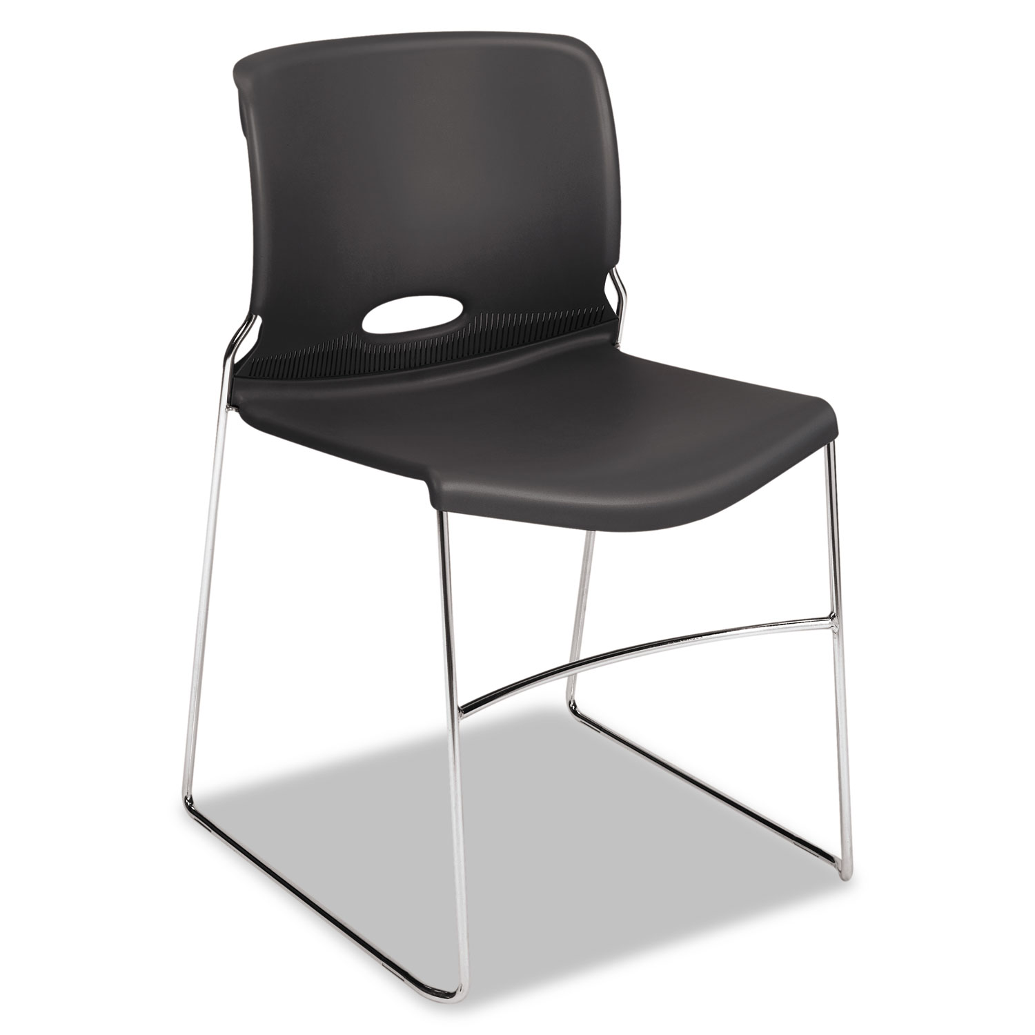  HON H4041.LA.Y Olson Stacker High Density Chair, Lava Seat/Lava Back, Chrome Base, 4/Carton (HON4041LA) 