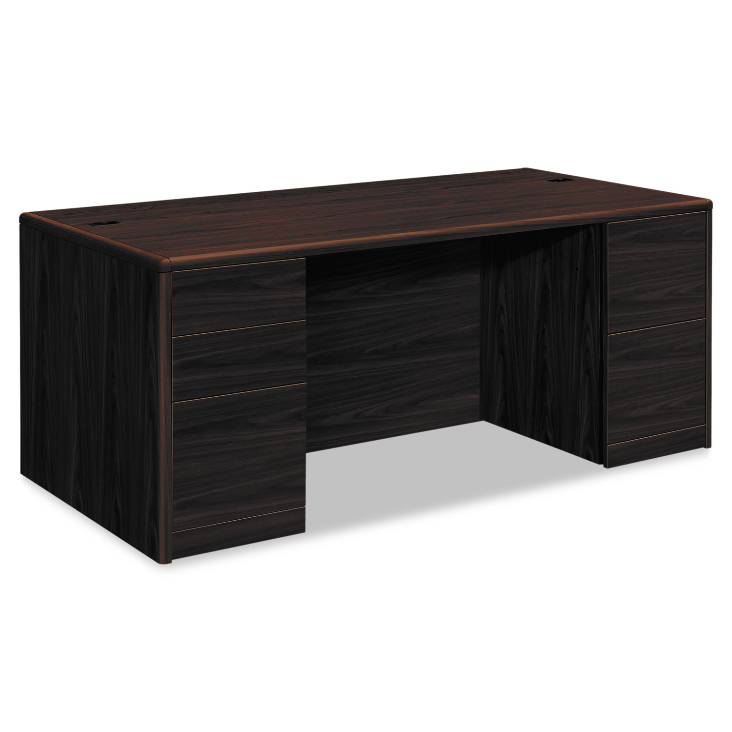  HON H10799.NN 10700 Double Pedestal Desk with Full Pedestals, 72w x 36d x 29.5h, Mahogany (HON10799NN) 