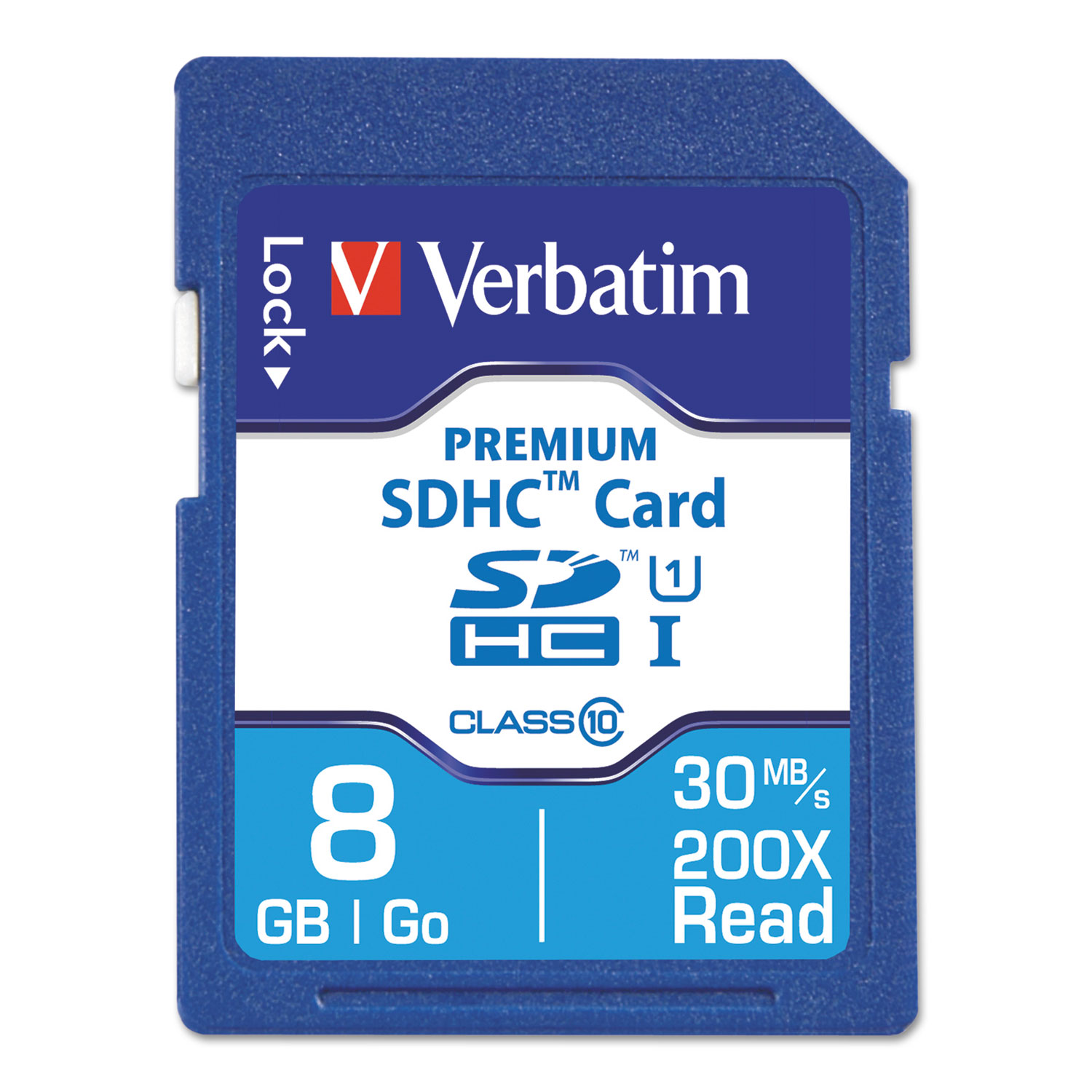 Premium SDHC Memory Card, Class 10, 8GB