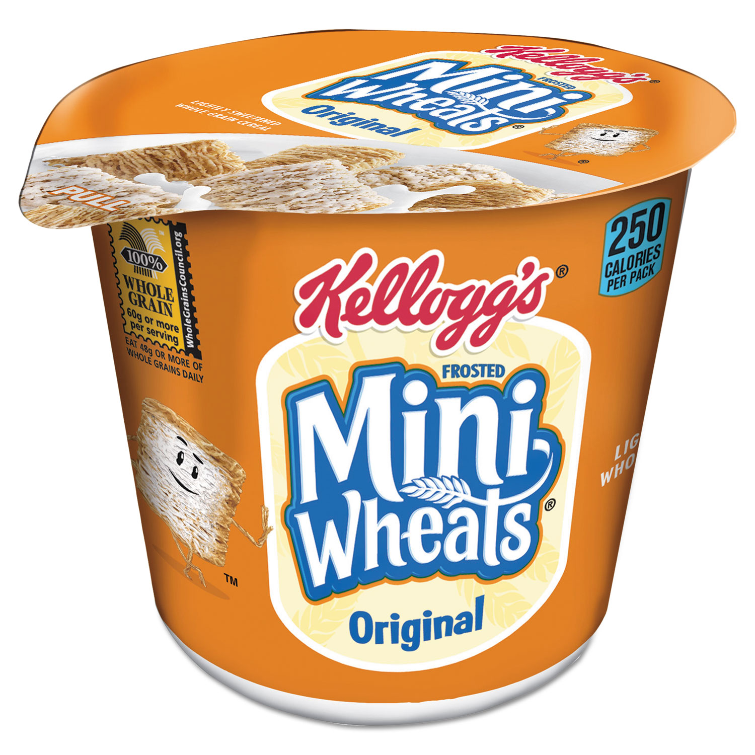  Kellogg's 3800042798 Breakfast Cereal, Frosted Mini Wheats, Single-Serve, 6/Box (KEB42799) 