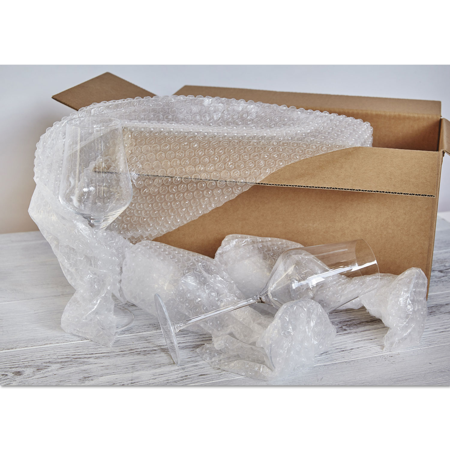 Bubble Wrap® Cushion Bubble Roll, 1/2 Thick, 12 x 65ft