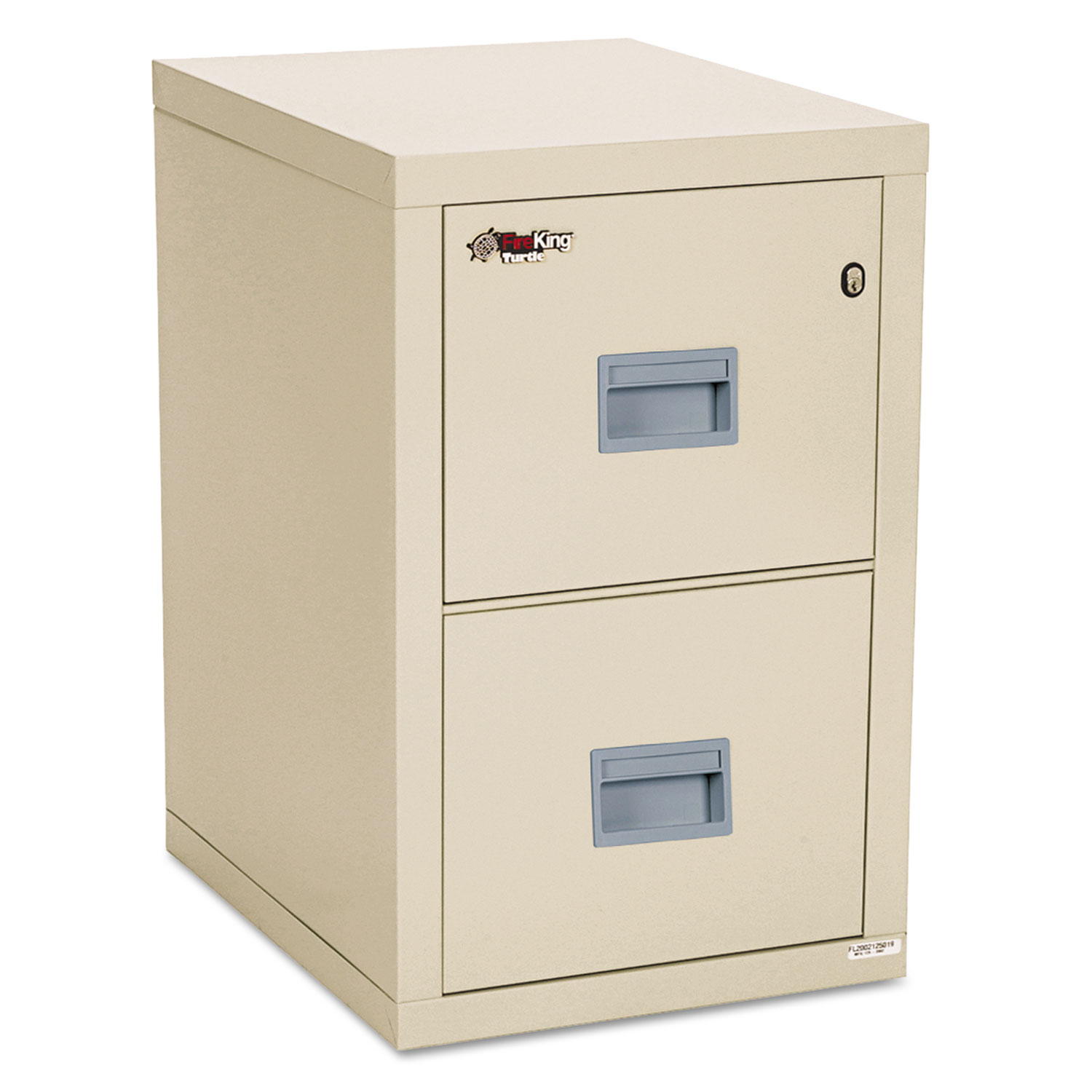  FireKing 2R1822-CPA Turtle Two-Drawer File, 17.75w x 22.13d x 27.75h, UL Listed 350° for Fire, Parchment (FIR2R1822CPA) 