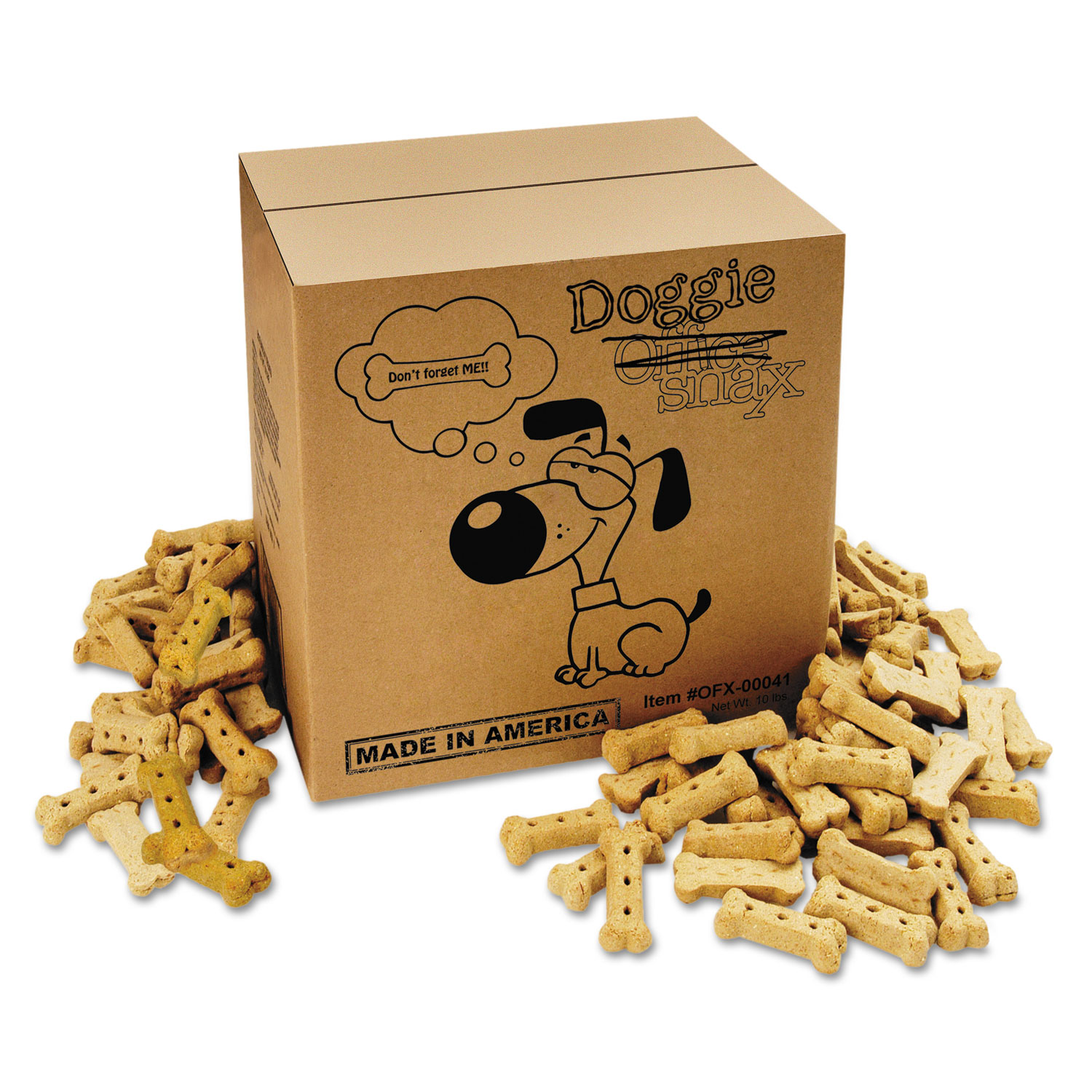  Office Snax 00041 Doggie Biscuits, 10lb Box (OFX00041) 