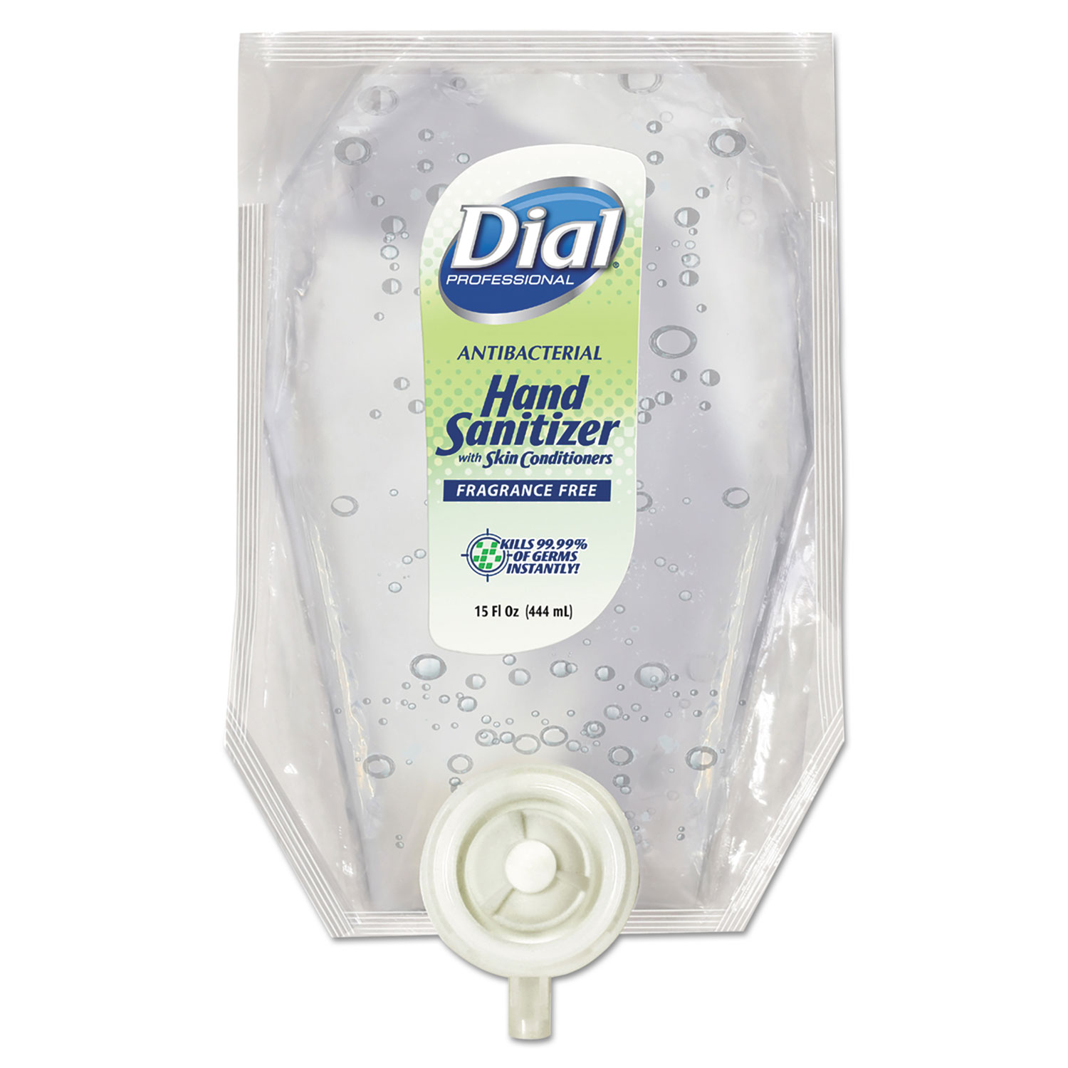  Dial Professional 17000122571 Eco-Smart Gel Hand Sanitizer, Fragrance-Free, 15 oz Refill (DIA12257EA) 