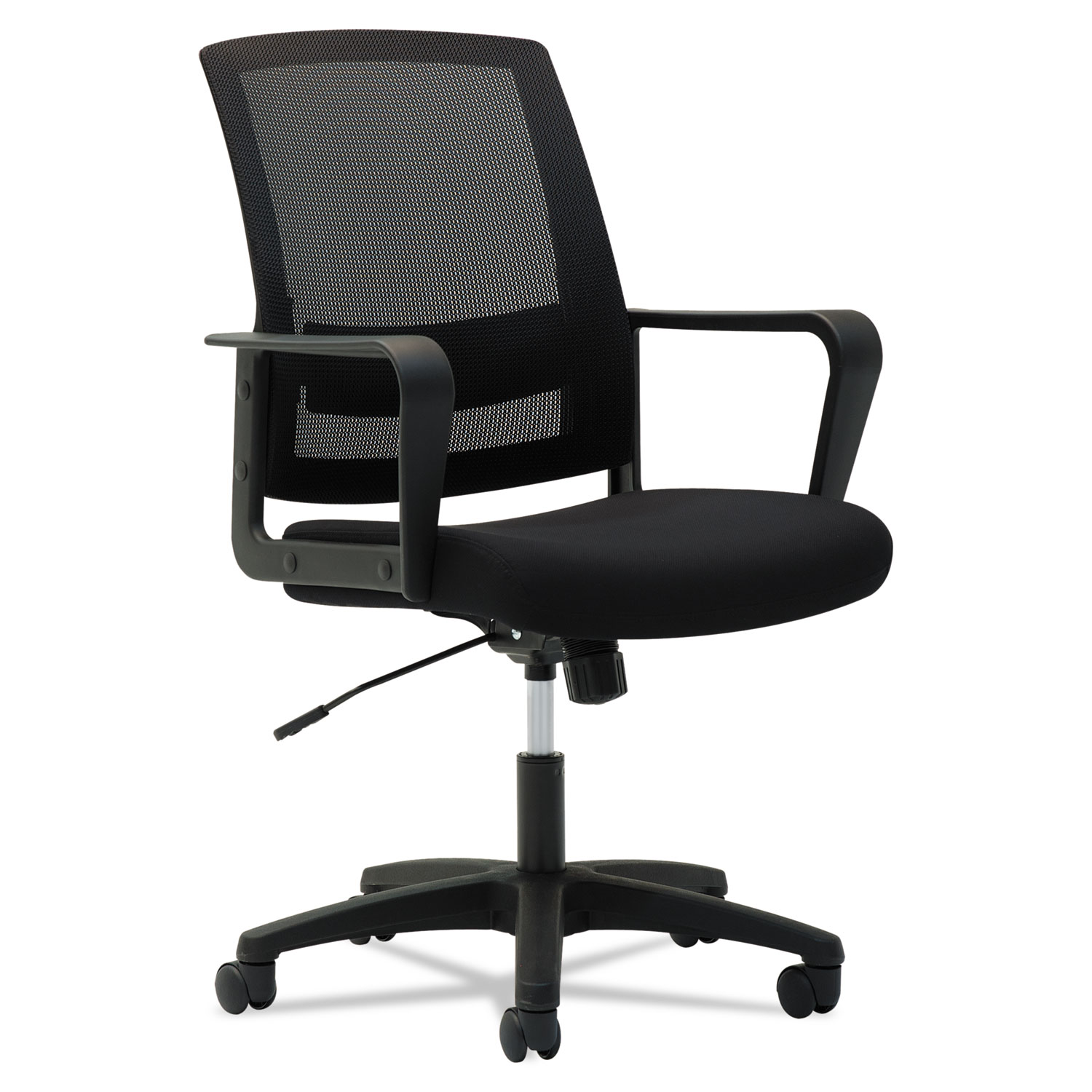 Ergonomic Mesh Mid Back Office Chair with Lumbar Support - Black