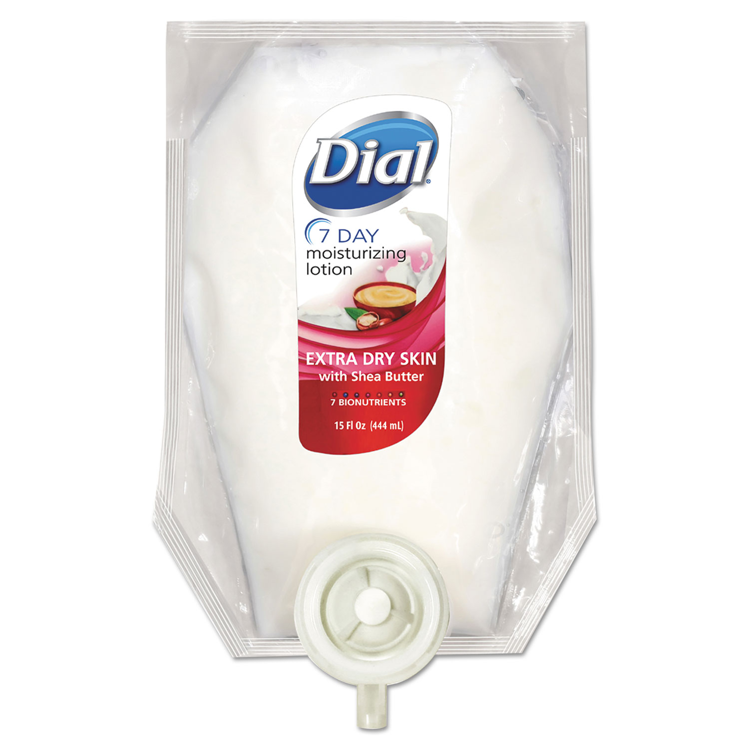  Dial 17000122601 Extra Dry 7-Day Moisturizing Lotion with Shea Butter, Floral, 15 oz Refill, 6/Carton (DIA12260CT) 