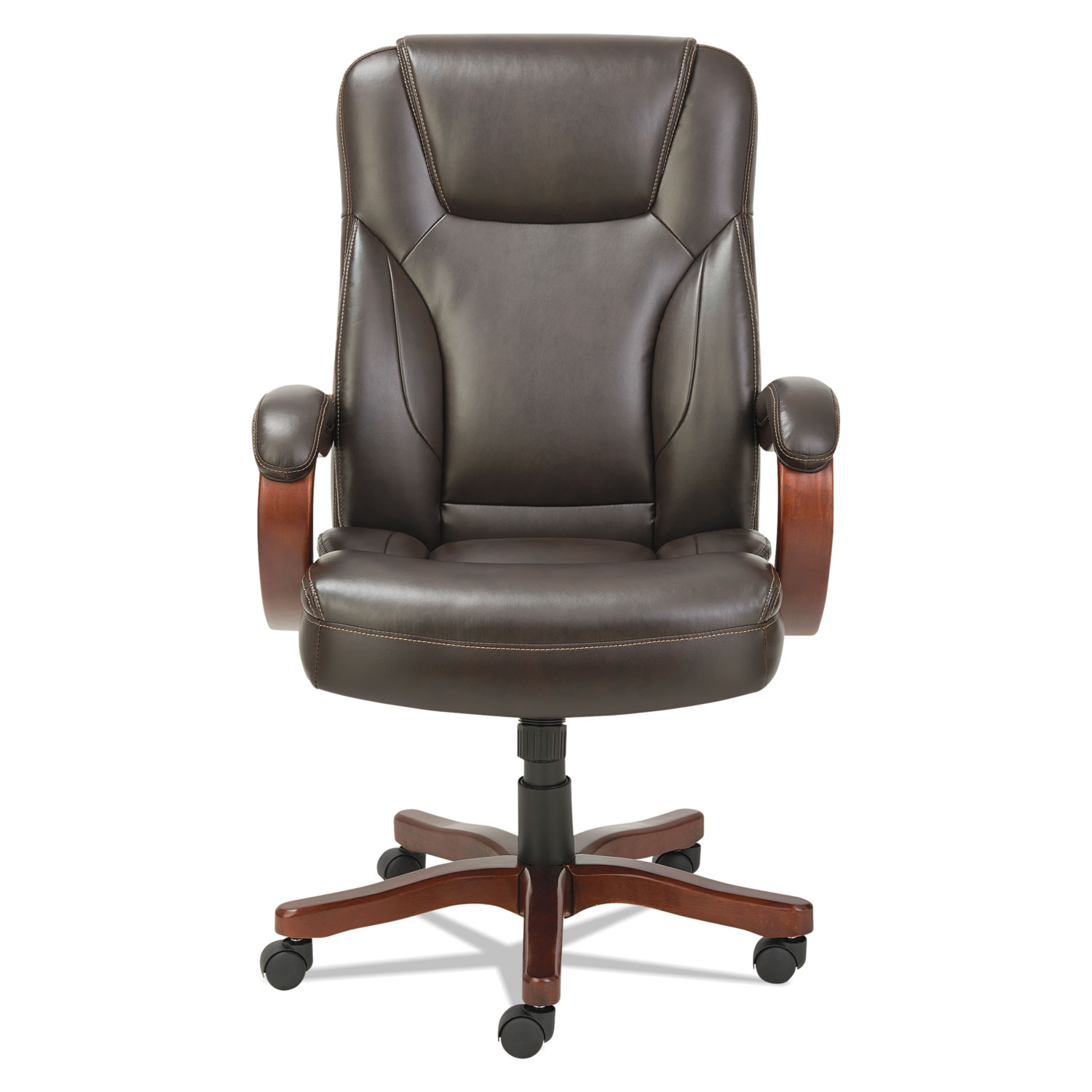 Transitional Series Executive Wood Chair, Chocolate Marble
