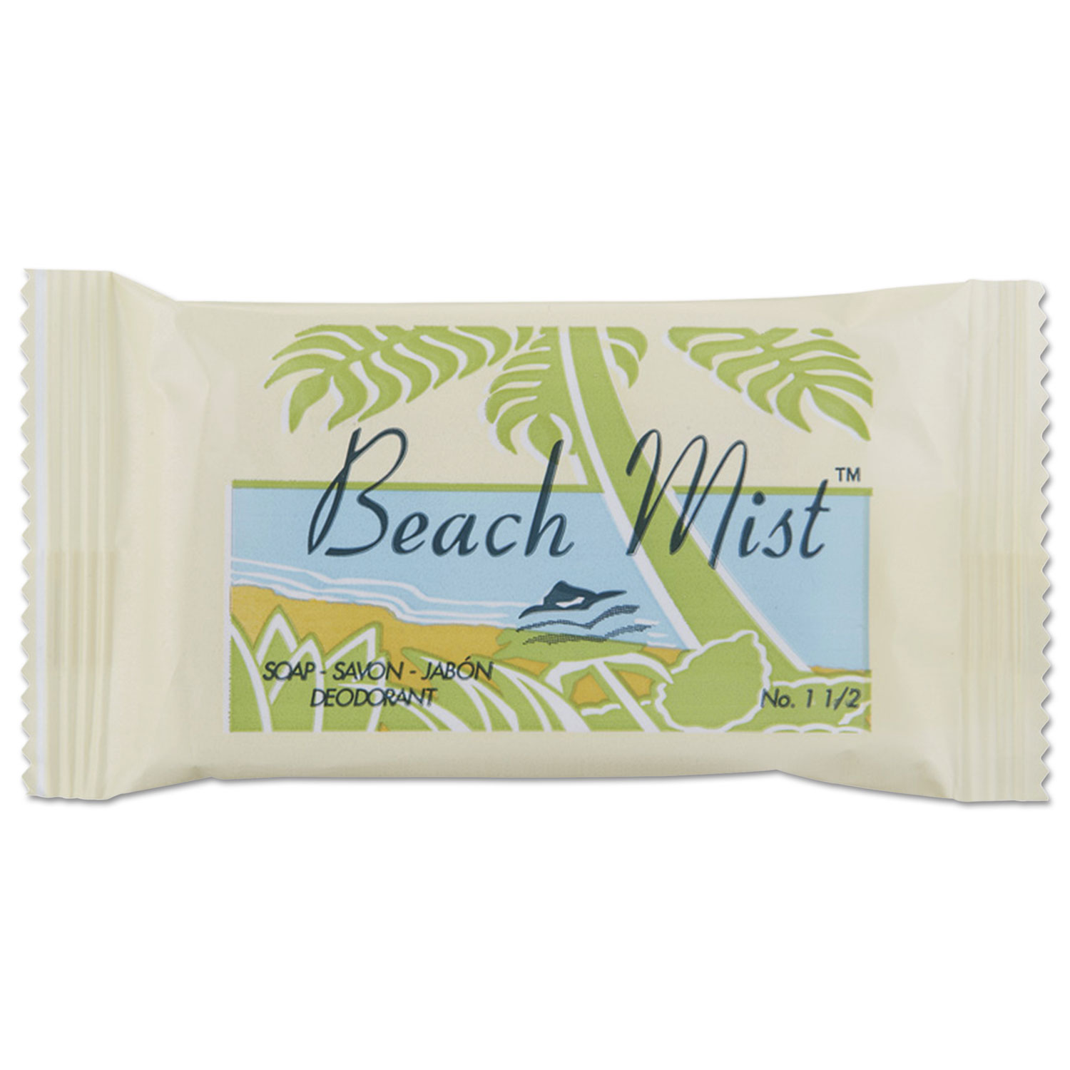  Beach Mist NO1.5 Face and Body Soap, Beach Mist Fragrance, # 1 1/2 Bar, 500/Carton (BHMNO15A) 