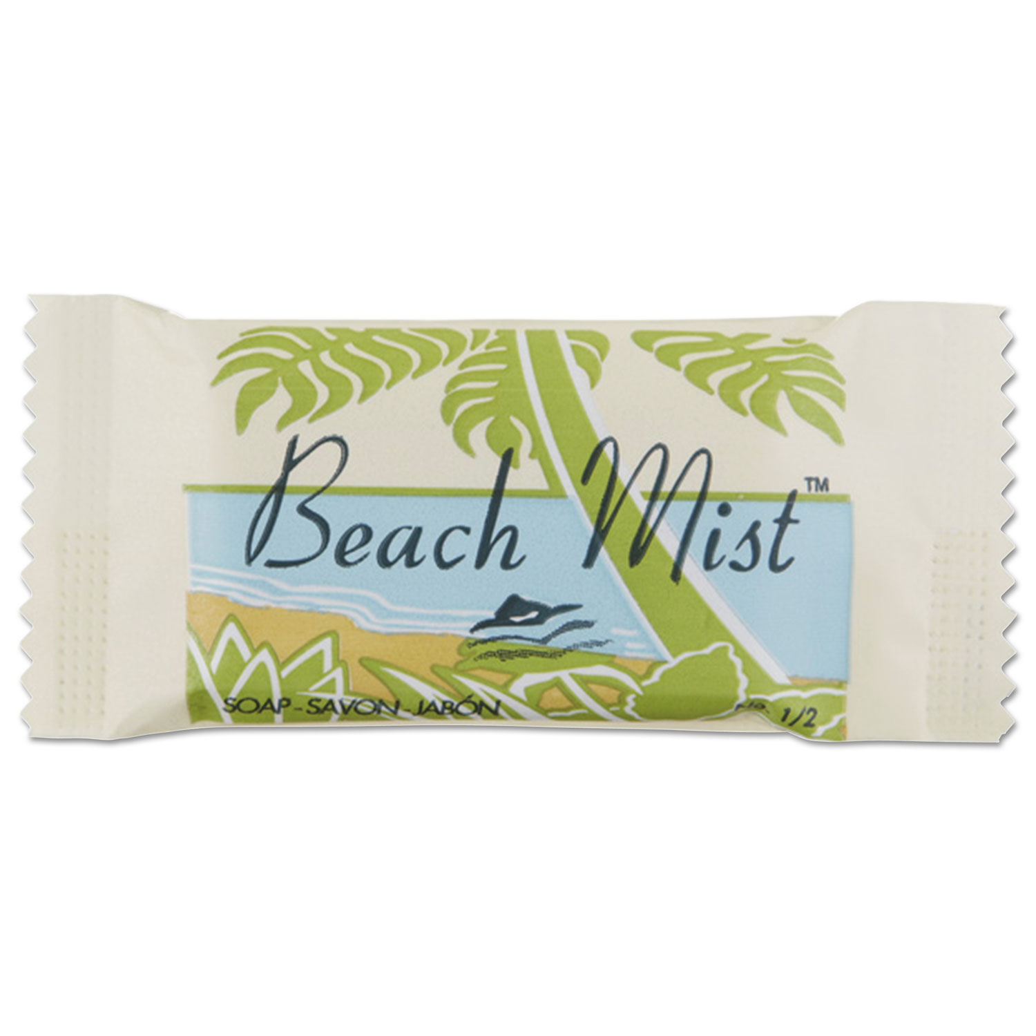Face and Body Soap, Beach Mist Fragrance, # 1/2 Bar, 1000/Carton