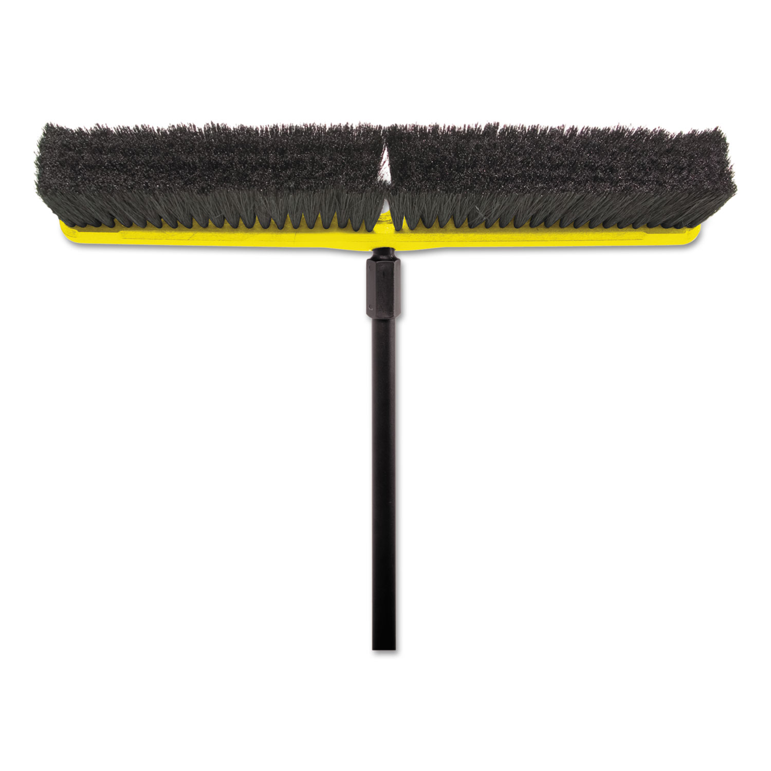 Tampico-Bristle Medium Floor Sweep, 24 Brush, 3 Bristles, Black, 12/Carton
