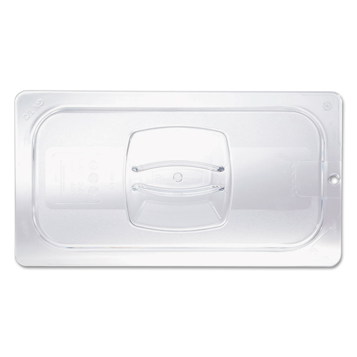  Rubbermaid Commercial FG128P23CLR Cold Food Pan Covers, 10 3/8w x 12 4/5d, Clear (RCP128P23CLE) 