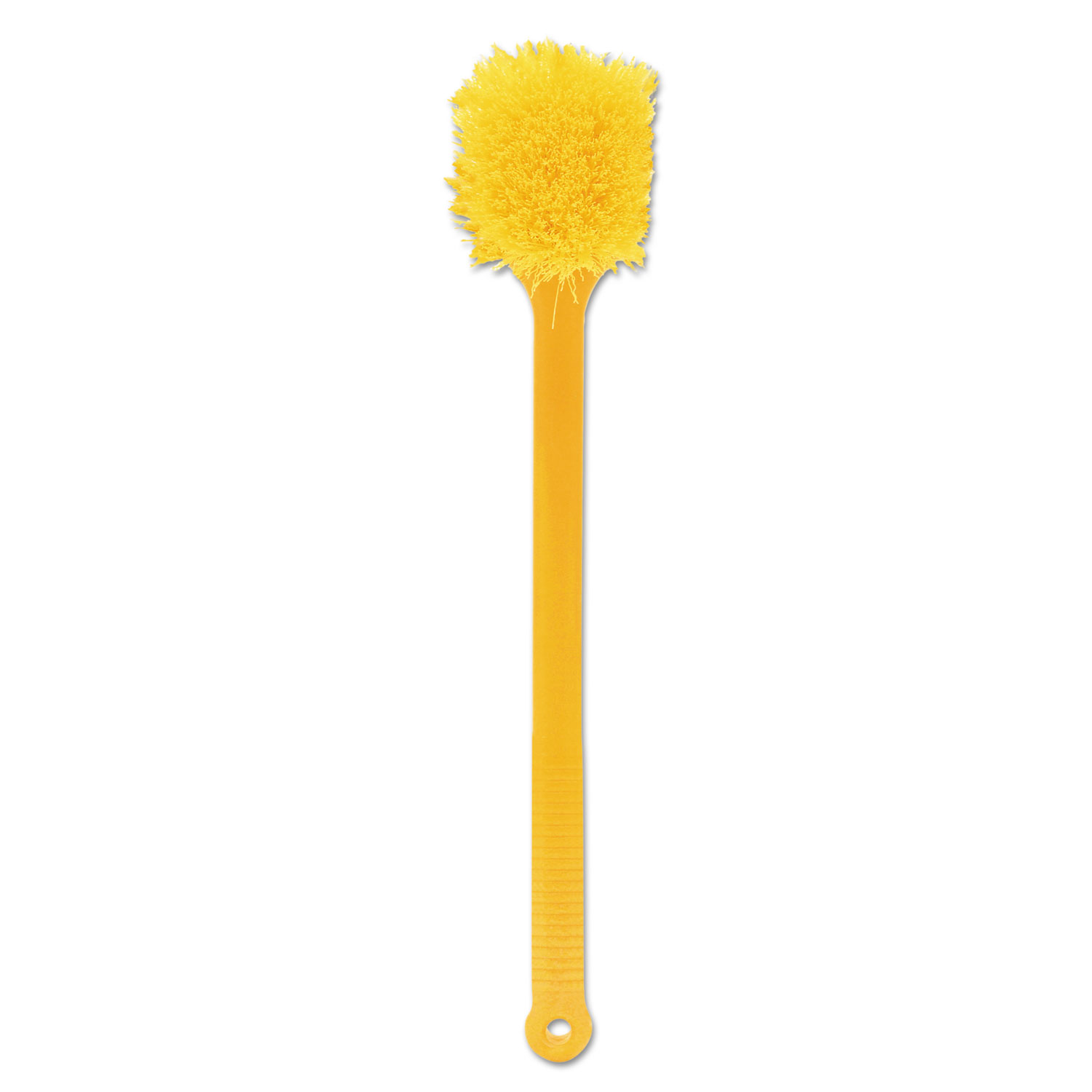 Rubbermaid® Commercial Long Handle Scrub, 20 Long Plastic Handle, Yellow Handle w/Yellow Bristles