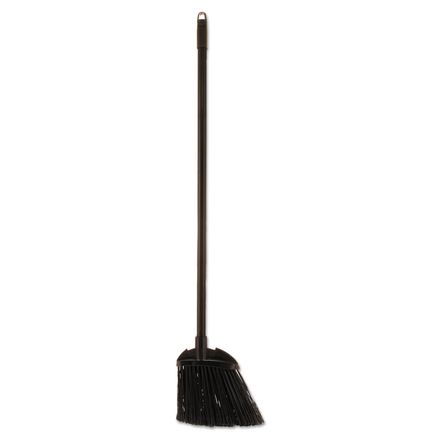 Lobby Pro Upright Dustpan, with Cover, 12.5w x 37h, Plastic Pan/Metal  Handle, Black - mastersupplyonline