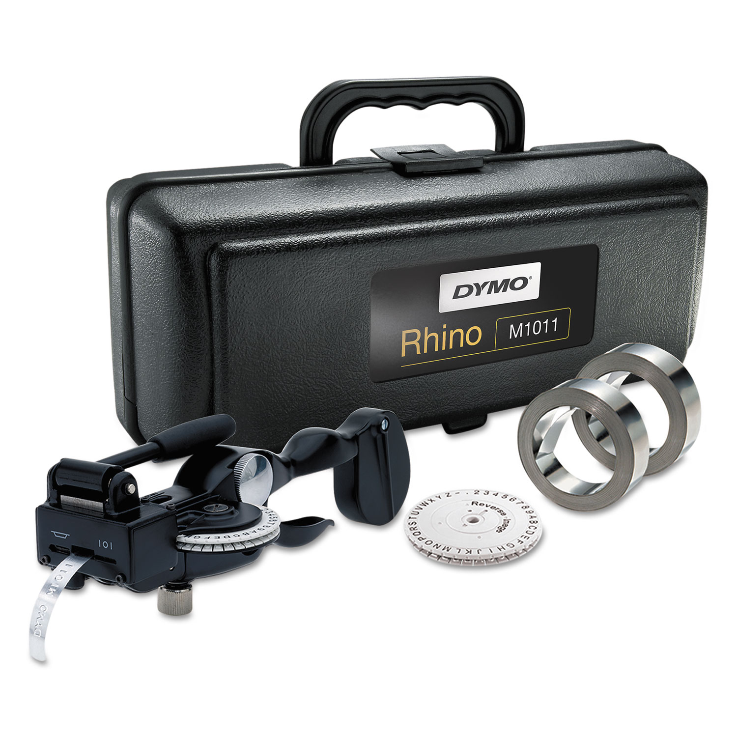 Rhino M1011 Metal Tape Embosser Kit, 1 Line, 11 3/8w x 3 7/8d x 4 1/2h
