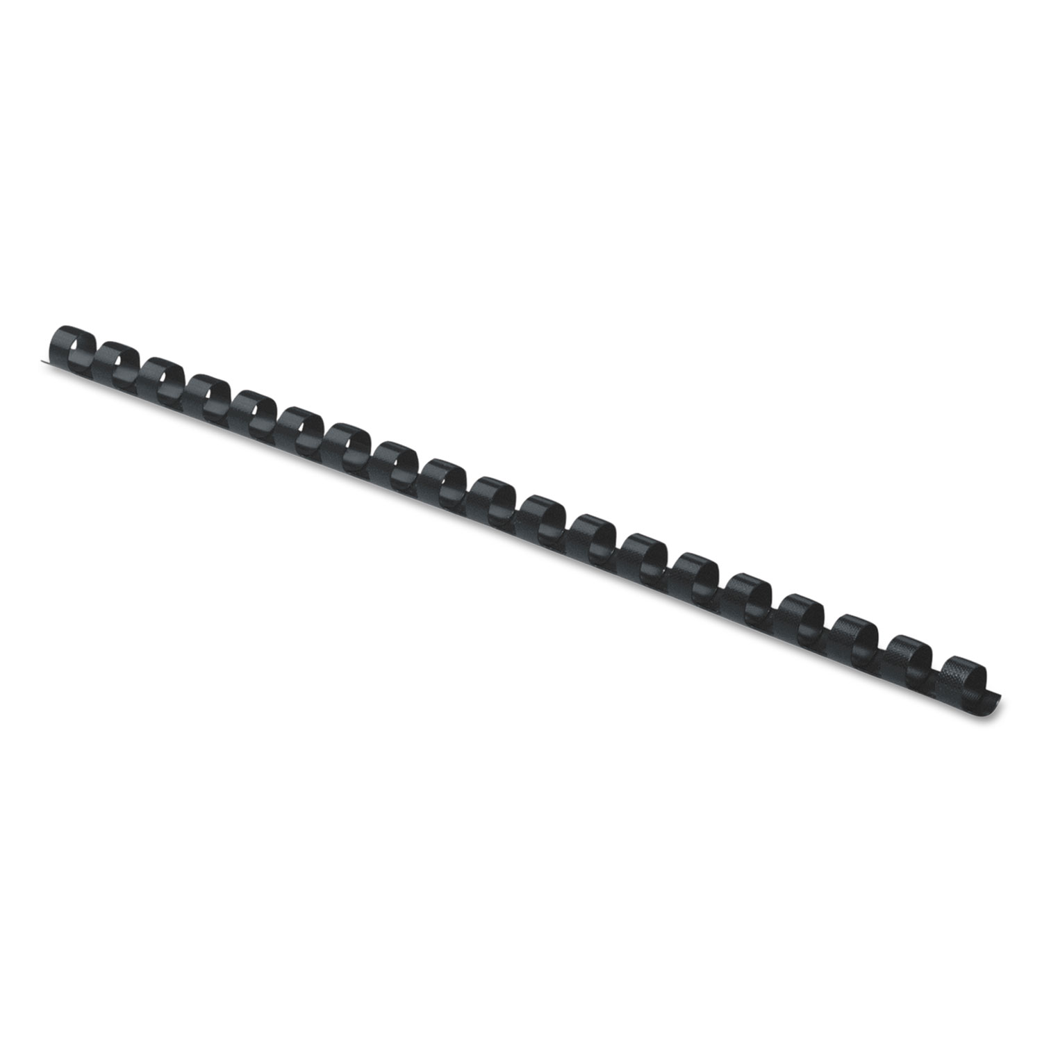Plastic Comb Bindings, 1/4 Diameter, 20 Sheet Capacity, Black, 100 Combs/Pack