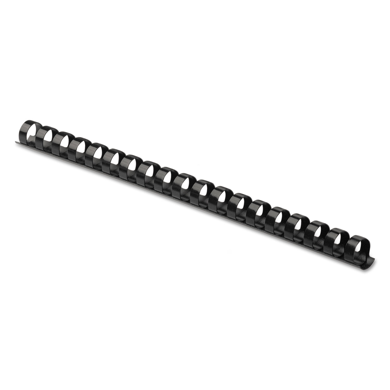 Plastic Comb Bindings, 3/8" Diameter, 55 Sheet Capacity, Black, 100 Combs/Pack