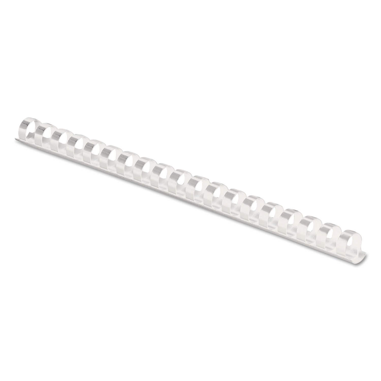 Plastic Comb Bindings, 1/2 Diameter, 90 Sheet Capacity, White, 100 Combs/Pack