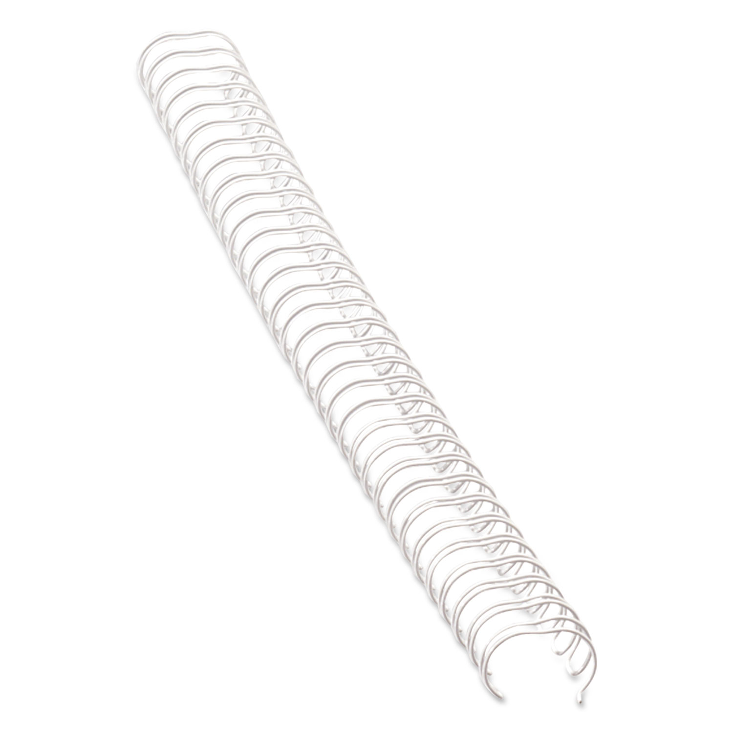 Wire Bindings, 1/4" Diameter, 35 Sheet Capacity, White, 25/Pack
