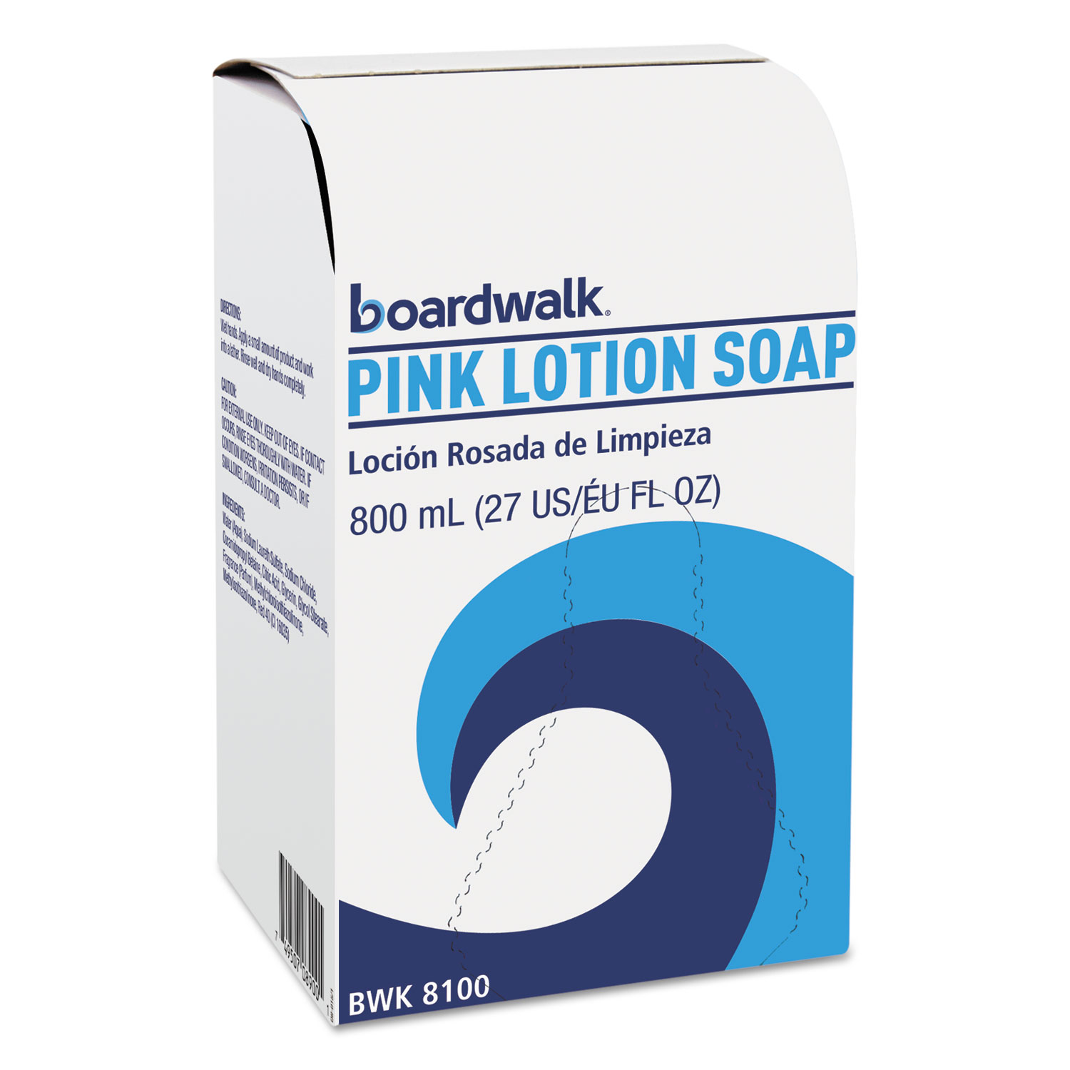  Boardwalk 1679-12-GCE00 Mild Cleansing Pink Lotion Soap, Floral-Lavender Scent, Liquid, 800 mL Box (BWK8100EA) 