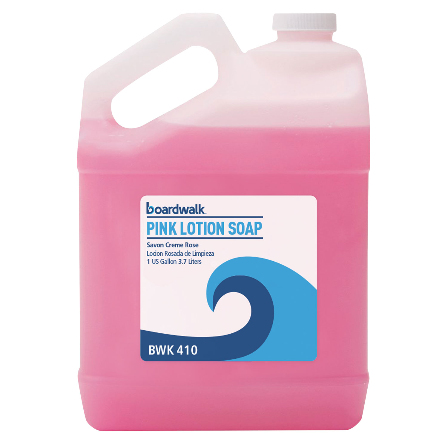  Boardwalk 1807-04-GCE00 Mild Cleansing Pink Lotion Soap, Floral-Lavender, Liquid, 1 gal Bottle, 4/Carton (BWK410CT) 