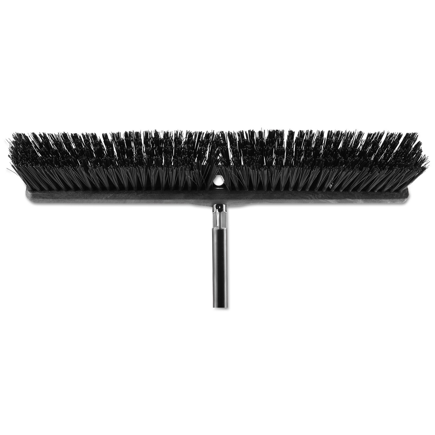 Heavy Duty Push Broom Rough Surface, 24 x 3, Black, Polypropylene, 12/Carton