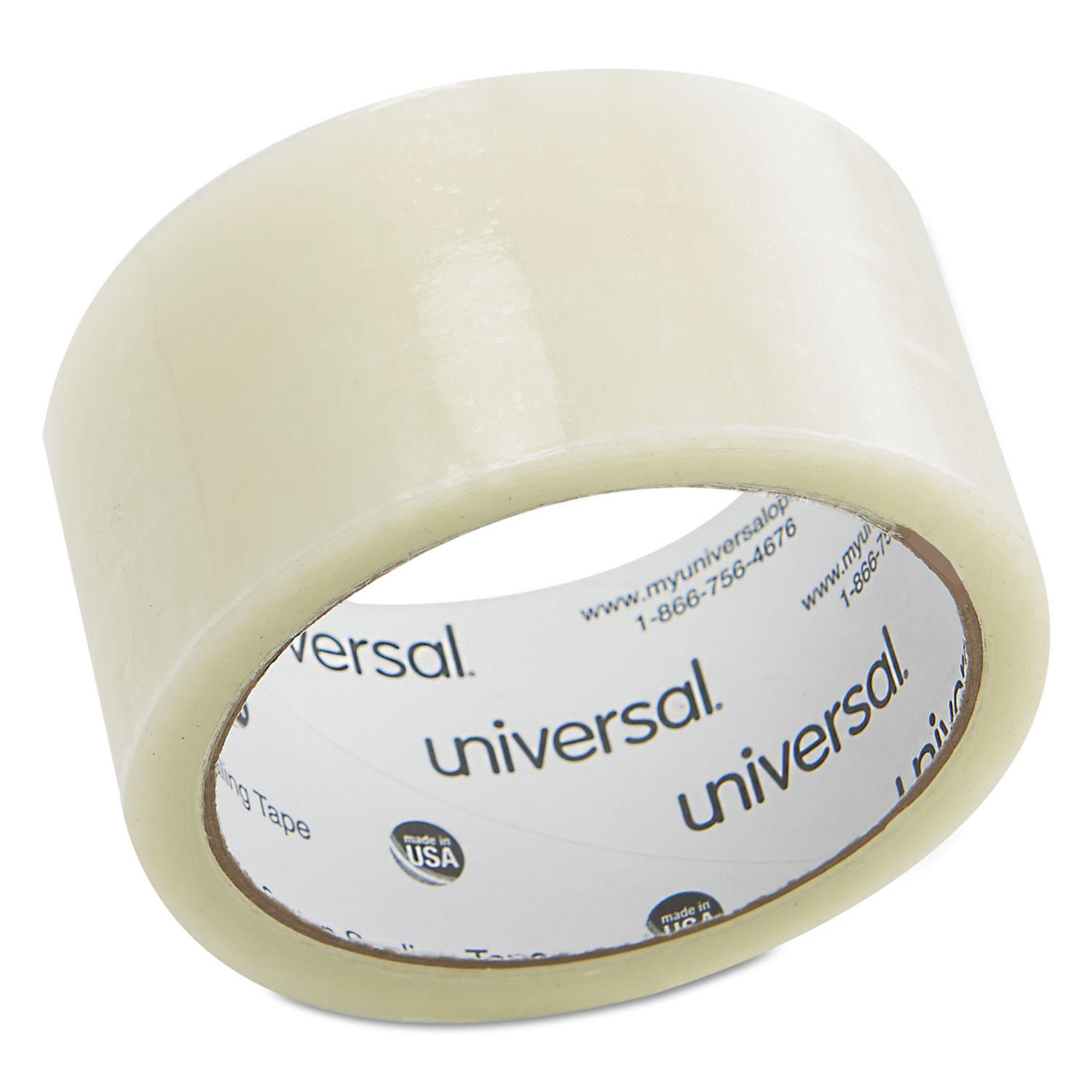  Universal UNV61000 General-Purpose Box Sealing Tape, 3 Core, 1.88 x 54.6 yds, Clear (UNV61000) 