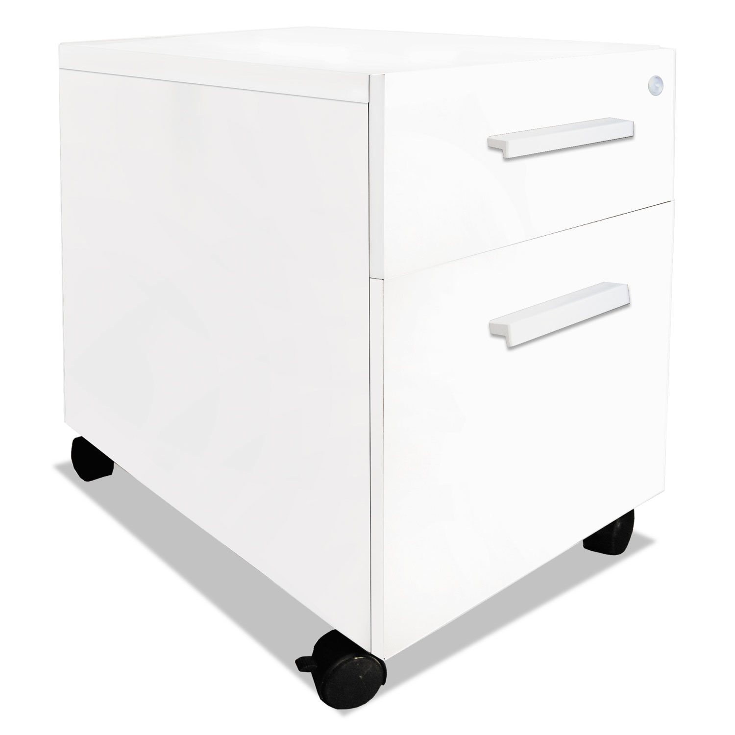 e5 Series Mobile Box/File Pedestal, 15 1/4w x 24d x 23h, White