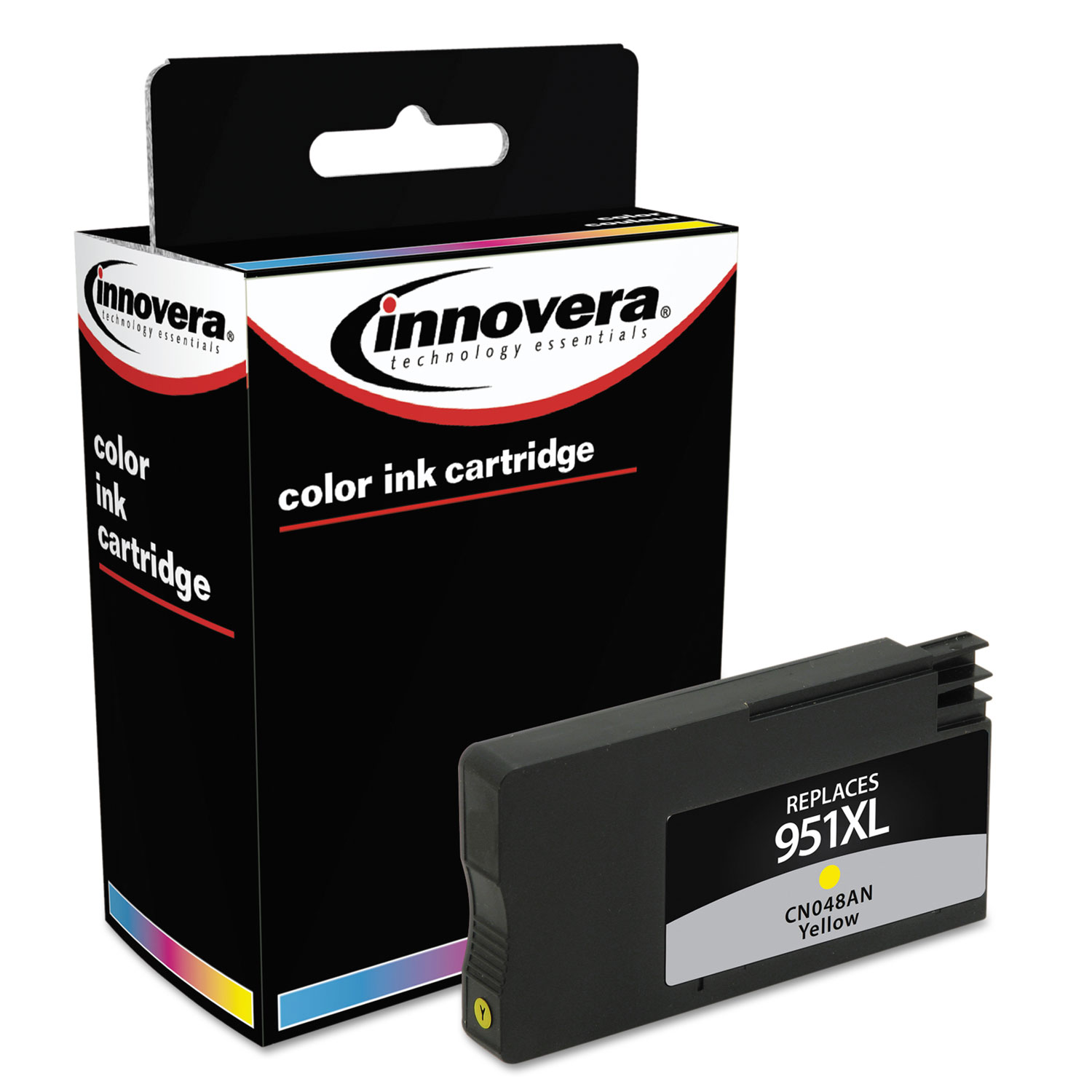  Innovera IVR951XLY Remanufactured CN048AN (951XL) High-Yield Ink, 1500 Page-Yield, Yellow (IVR951XLY) 