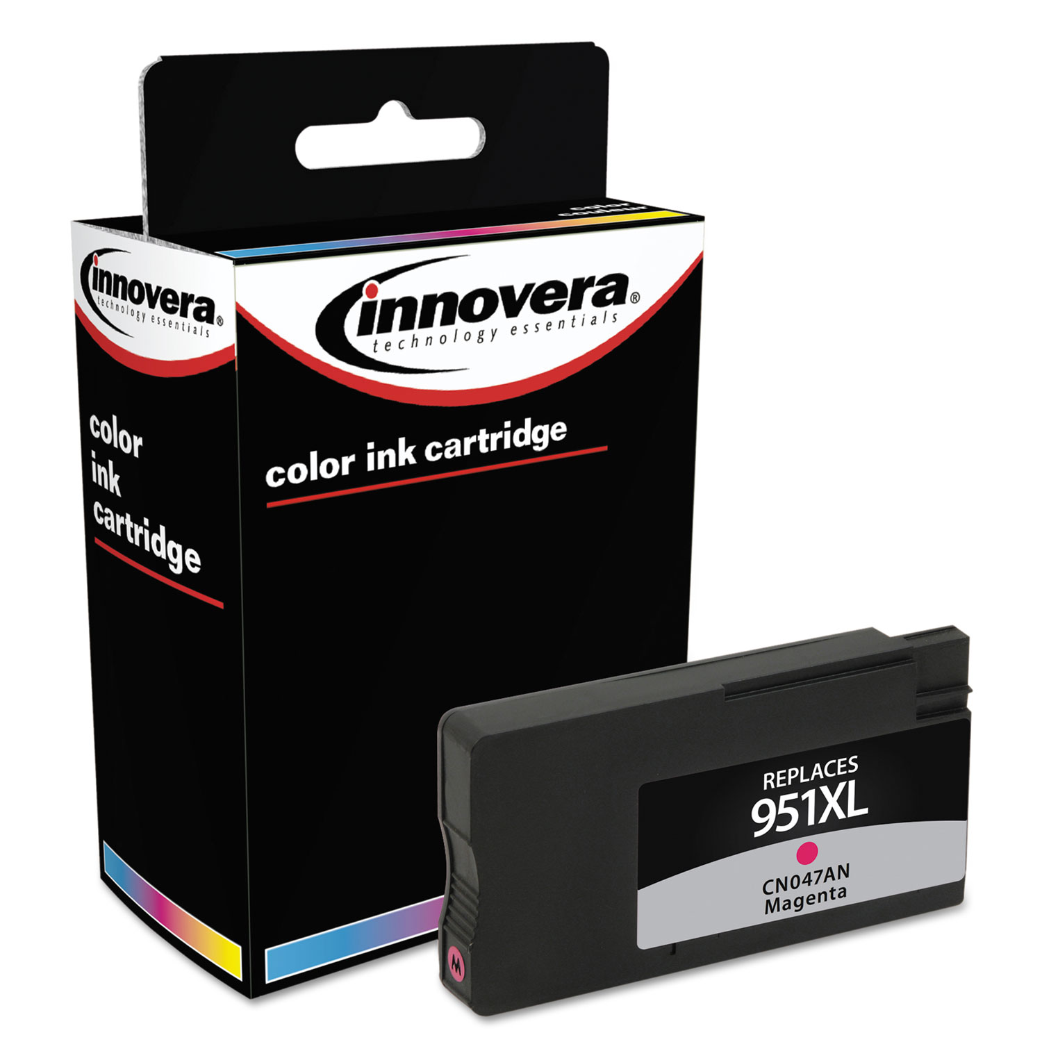  Innovera IVR951XLM Remanufactured CN047AN (951XL) High-Yield Ink, 1500 Page-Yield, Magenta (IVR951XLM) 