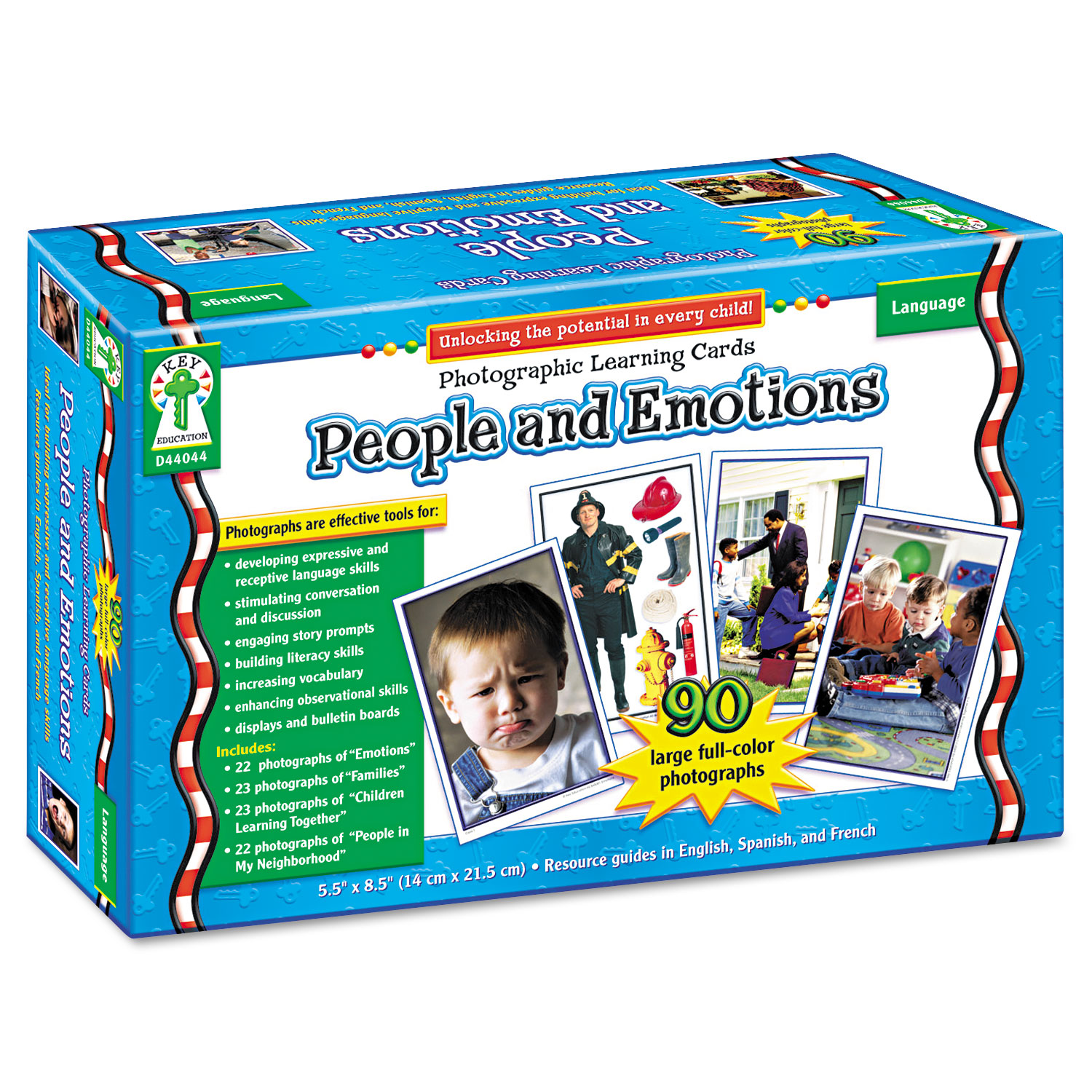 Photographic Learning Cards Boxed Set, People and Emotions, Grades K-12