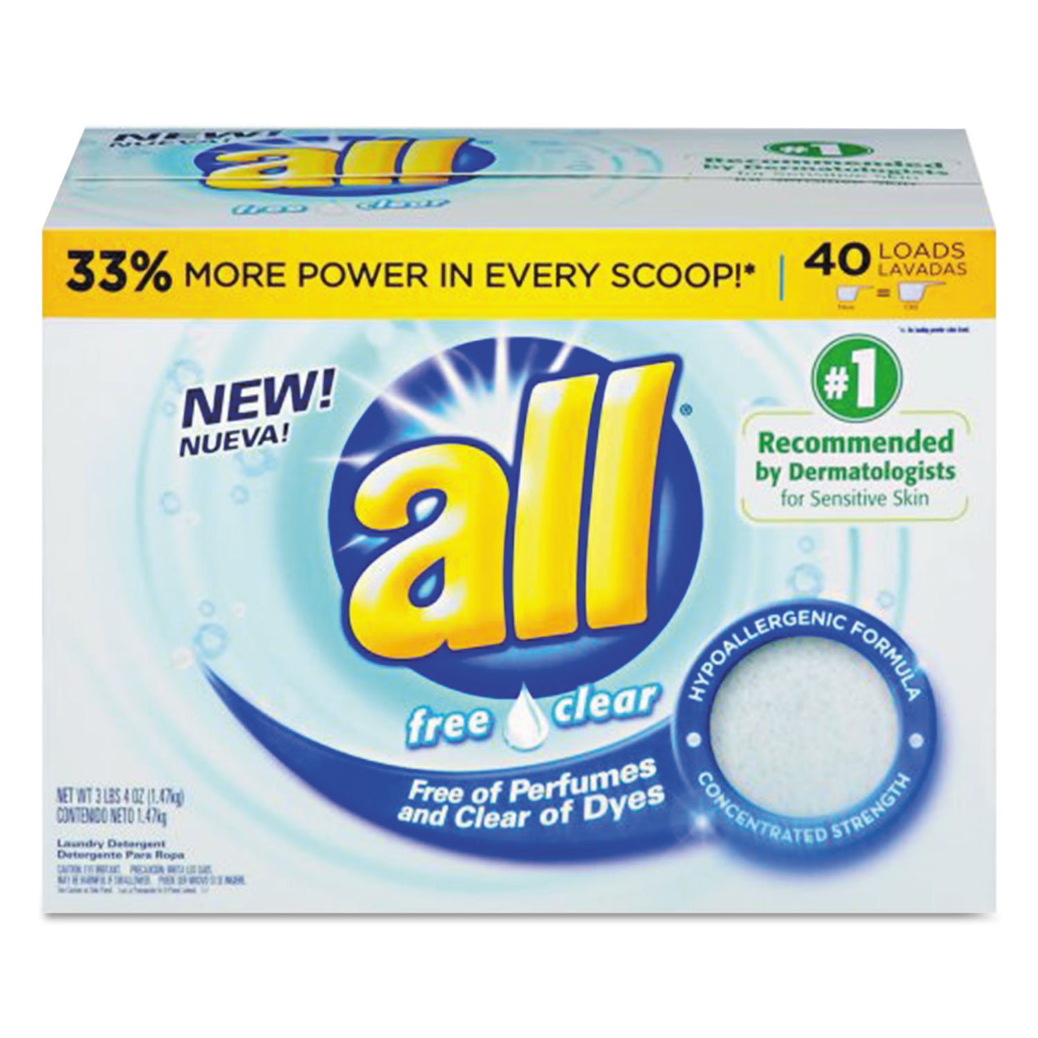  All 45681 All-Purpose Powder Detergent, 52 oz Box (DIA45681) 