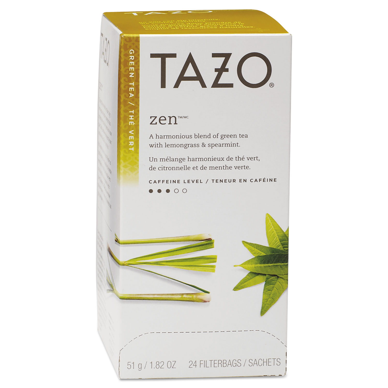  Tazo TJL20060 Tea Bags, Zen, 1.82 oz, 24/Box (TZO149900) 