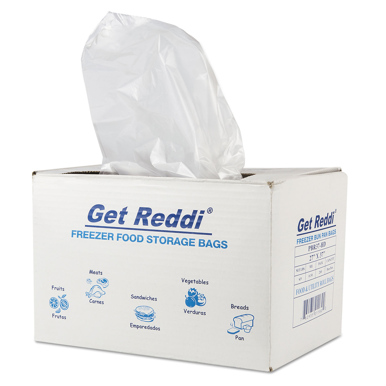 Get Reddi Freezer Food Storage Bags, 0.5 mil, 27