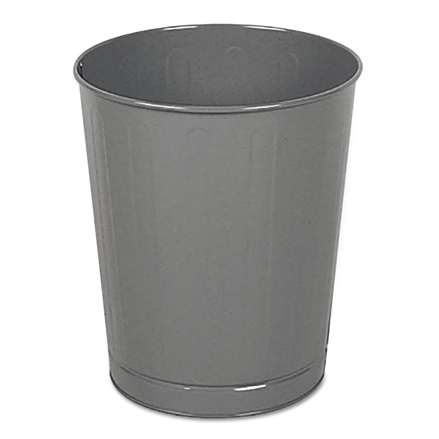  Rubbermaid Commercial FGWB26GR Fire-Safe Wastebasket, Round, Steel, 6.5 gal, Gray (RCPWB26GY) 