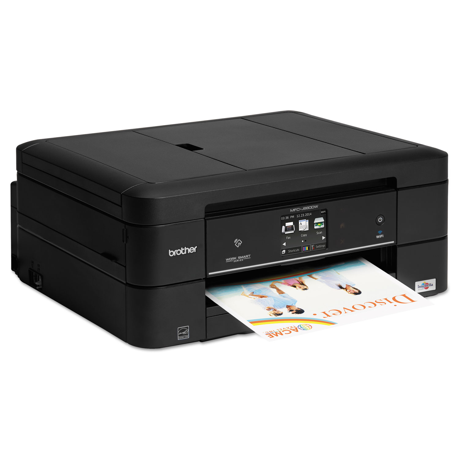Work Smart MFC-J880DW Compact Wi-Fi Color Inkjet All-in-One, Copy/Fax/Print/Scan