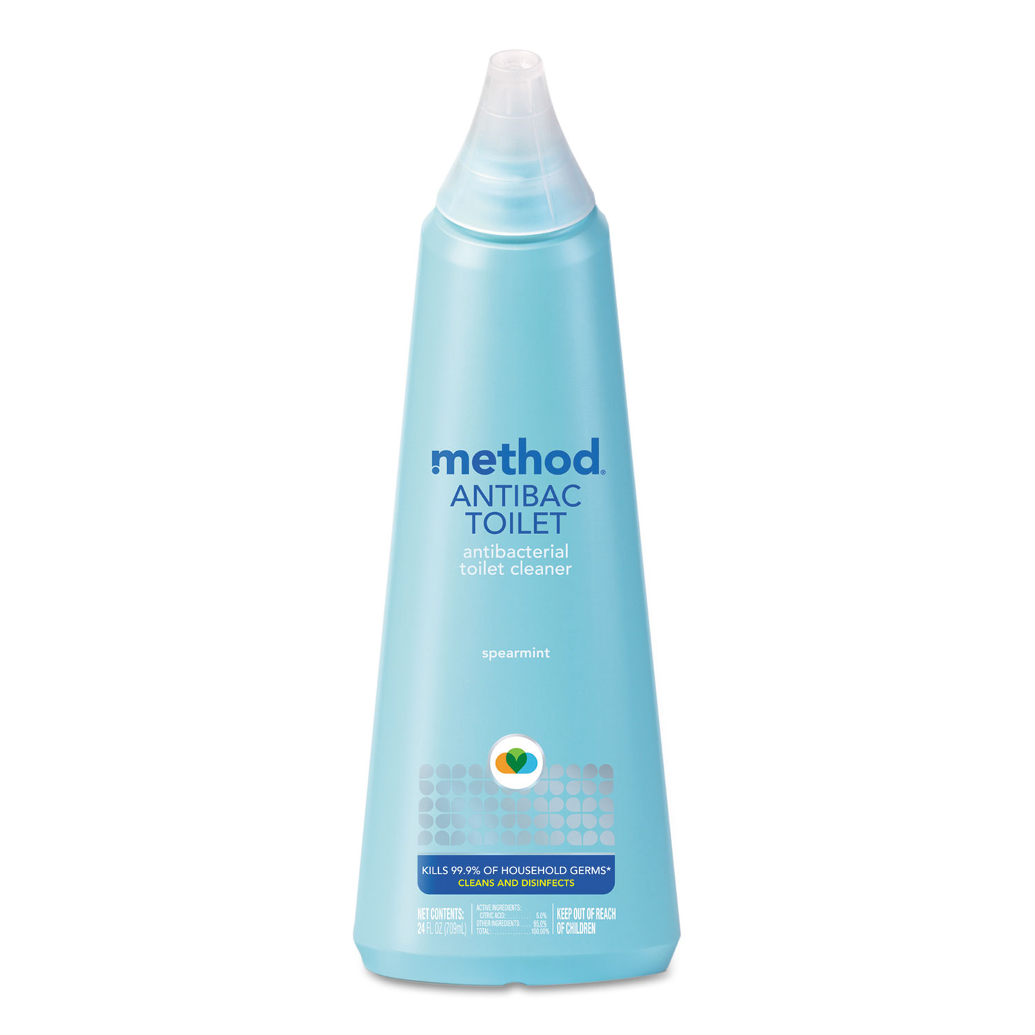  Method MTH01221CT Antibacterial Toilet Cleaner, Spearmint, 24 oz Bottle, 6/Carton (MTH01221CT) 