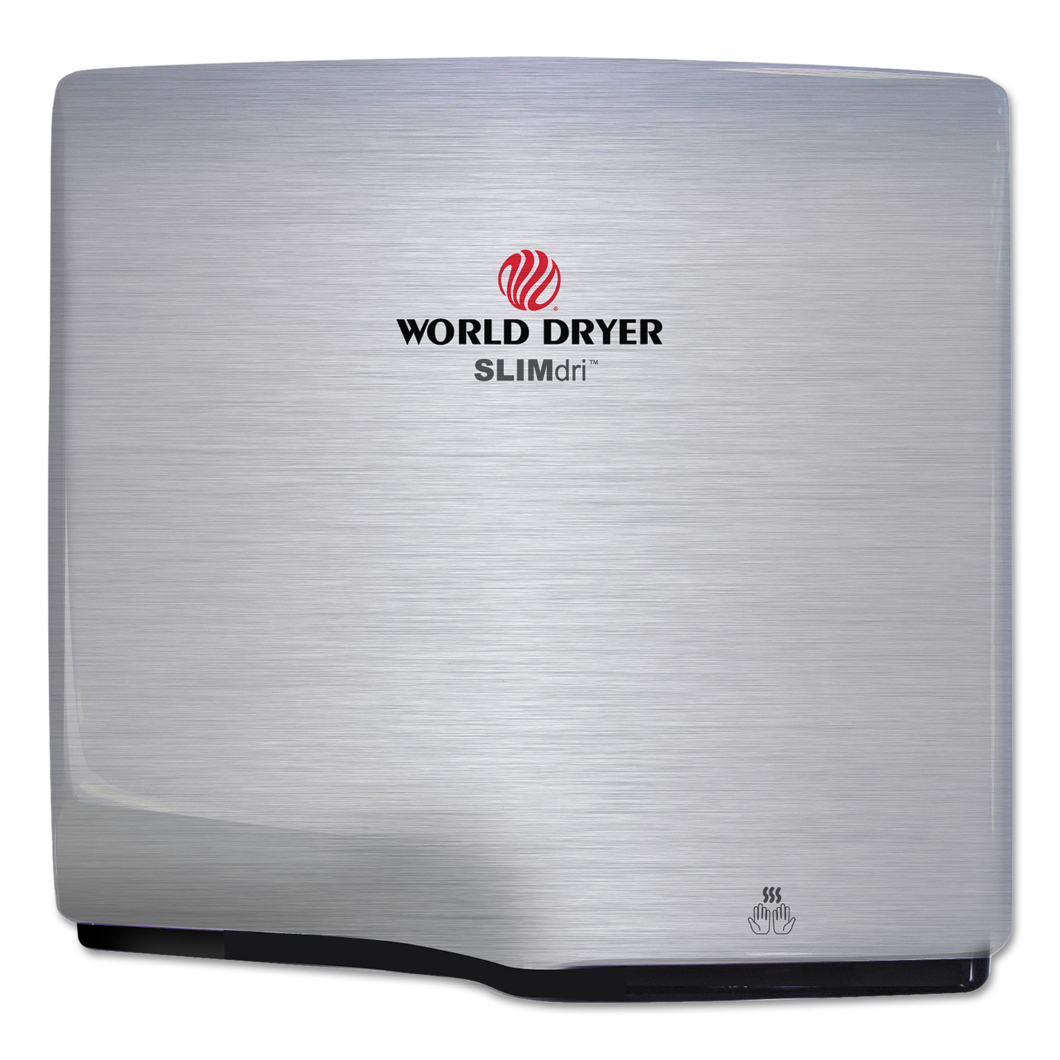  WORLD DRYER L-973A SLIMdri Hand Dryer, Stainless Steel, Brushed (WRLL973A) 