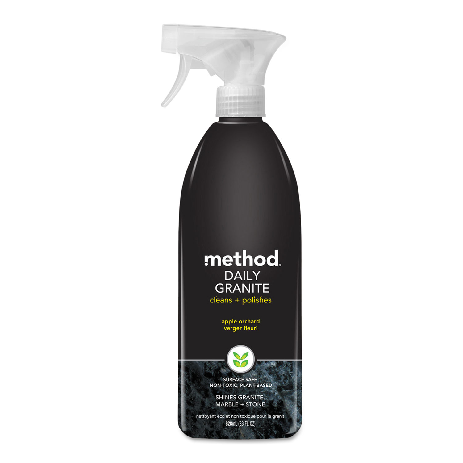  Method 00065CT Daily Granite Cleaner, Apple Orchard Scent, 28 oz Spray Bottle, 8/Carton (MTH00065CT) 