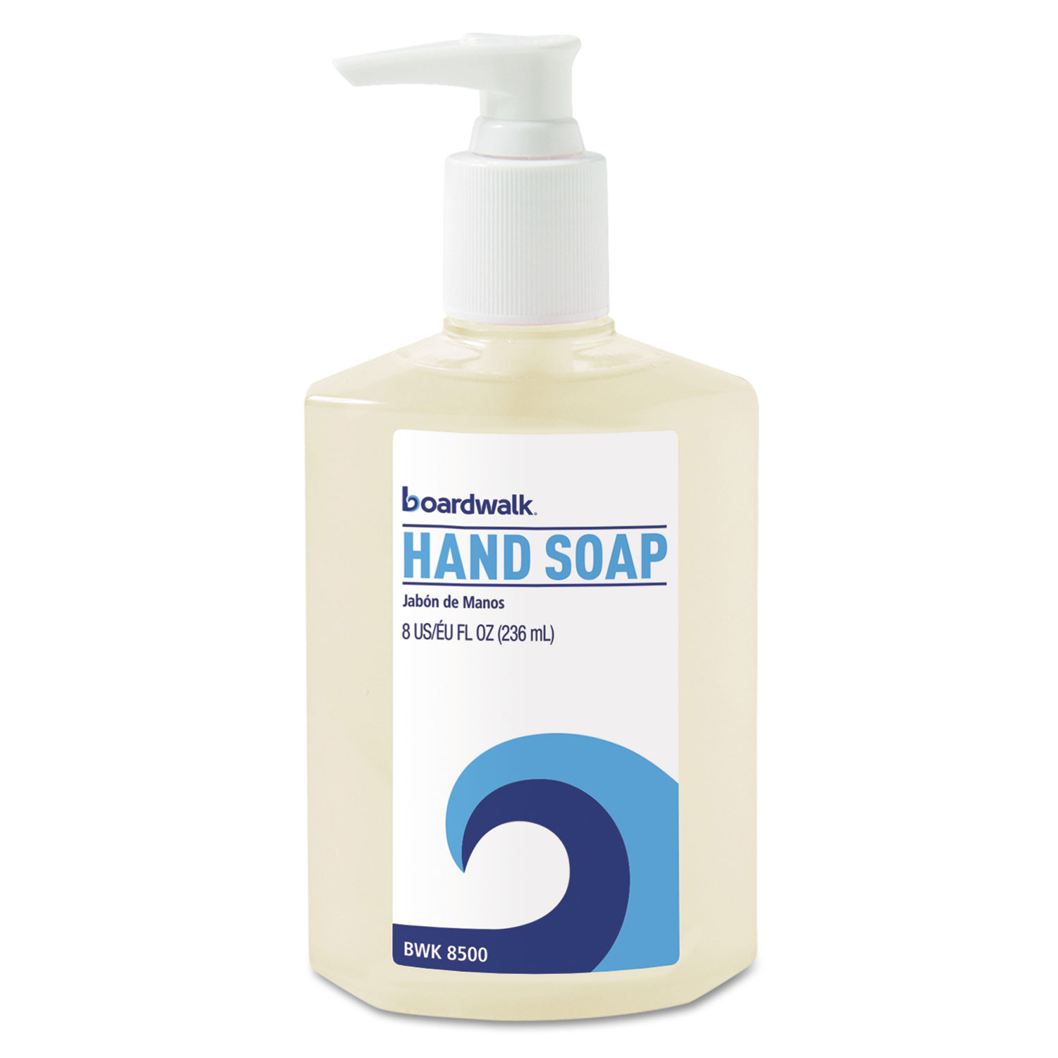  Boardwalk 9328-12-GCE00 Liquid Hand Soap, Floral, 8 oz Pump Bottle (BWK8500EA) 