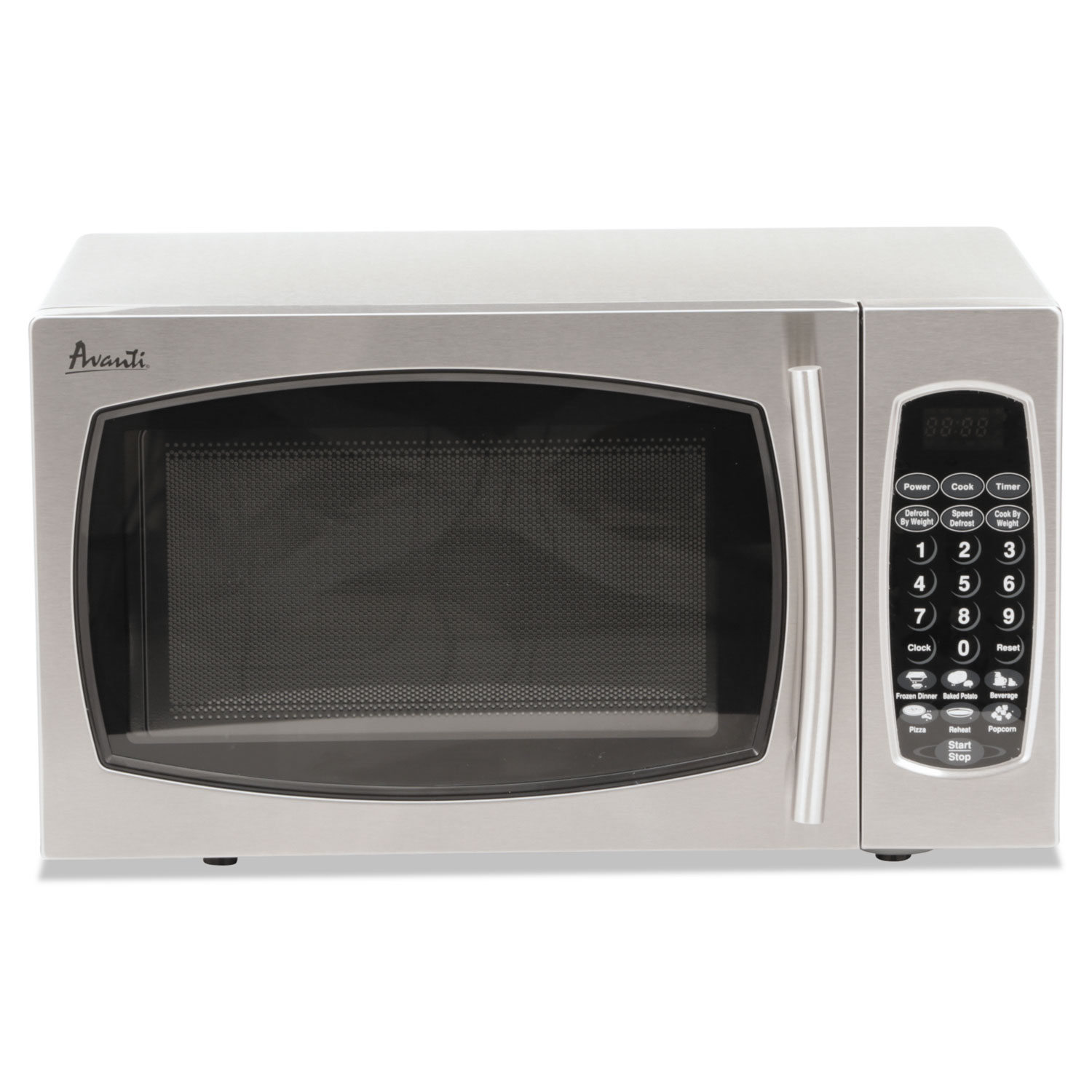 0.9 Cubic Foot Capacity Stainless Steel Microwave Oven, 900 Watts
