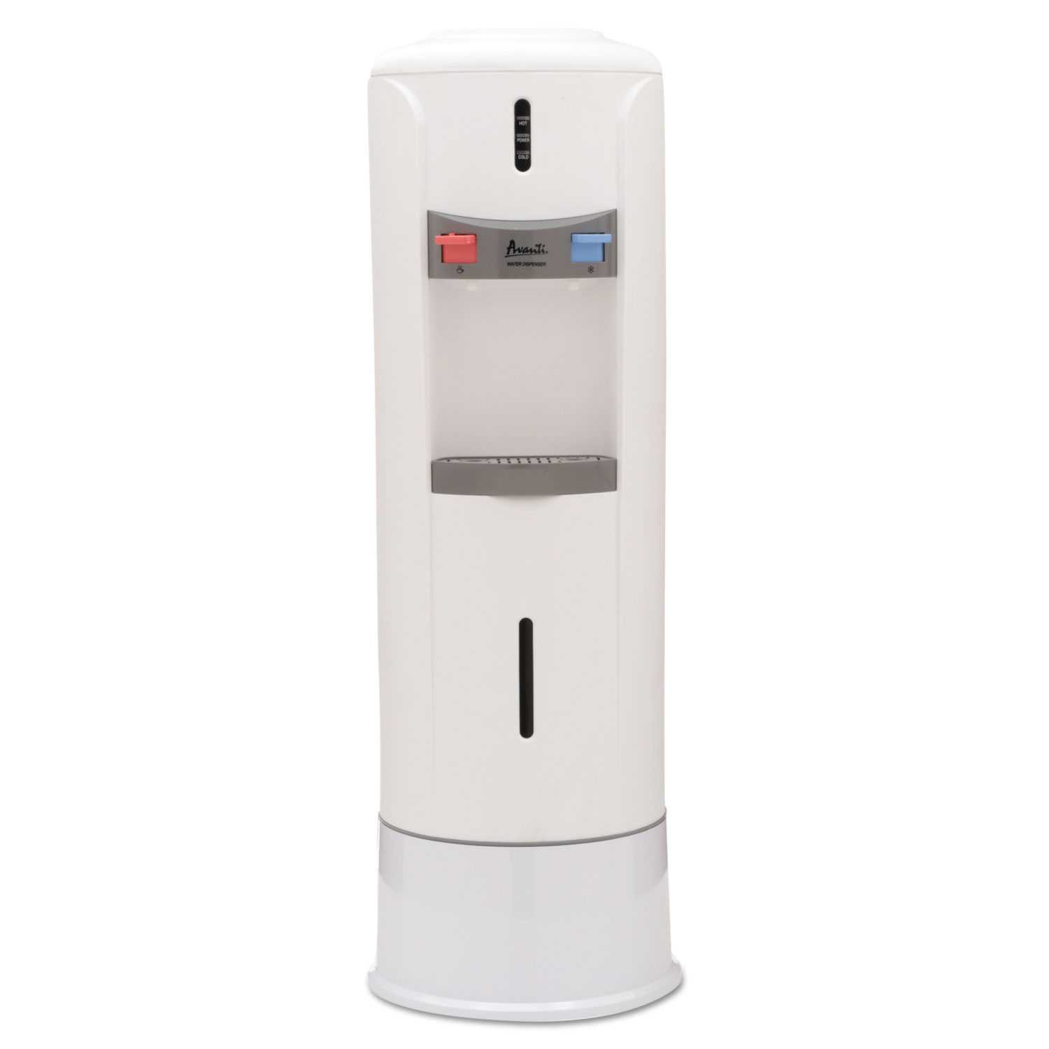Hot and Cold Water Dispenser, 12 3/4 dia. x 39h, Ivory White